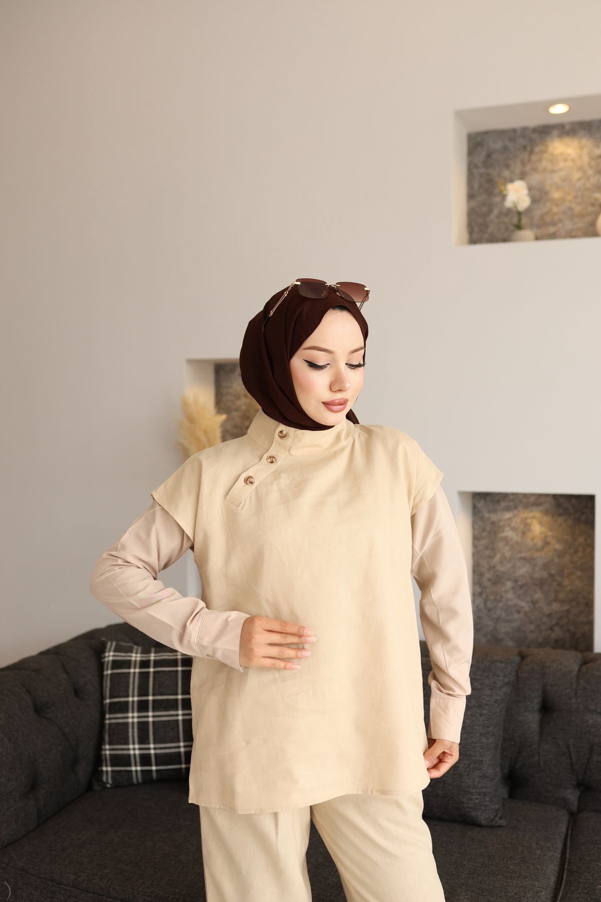 Butik Tesettür İpek Yazlık Takım Kadın