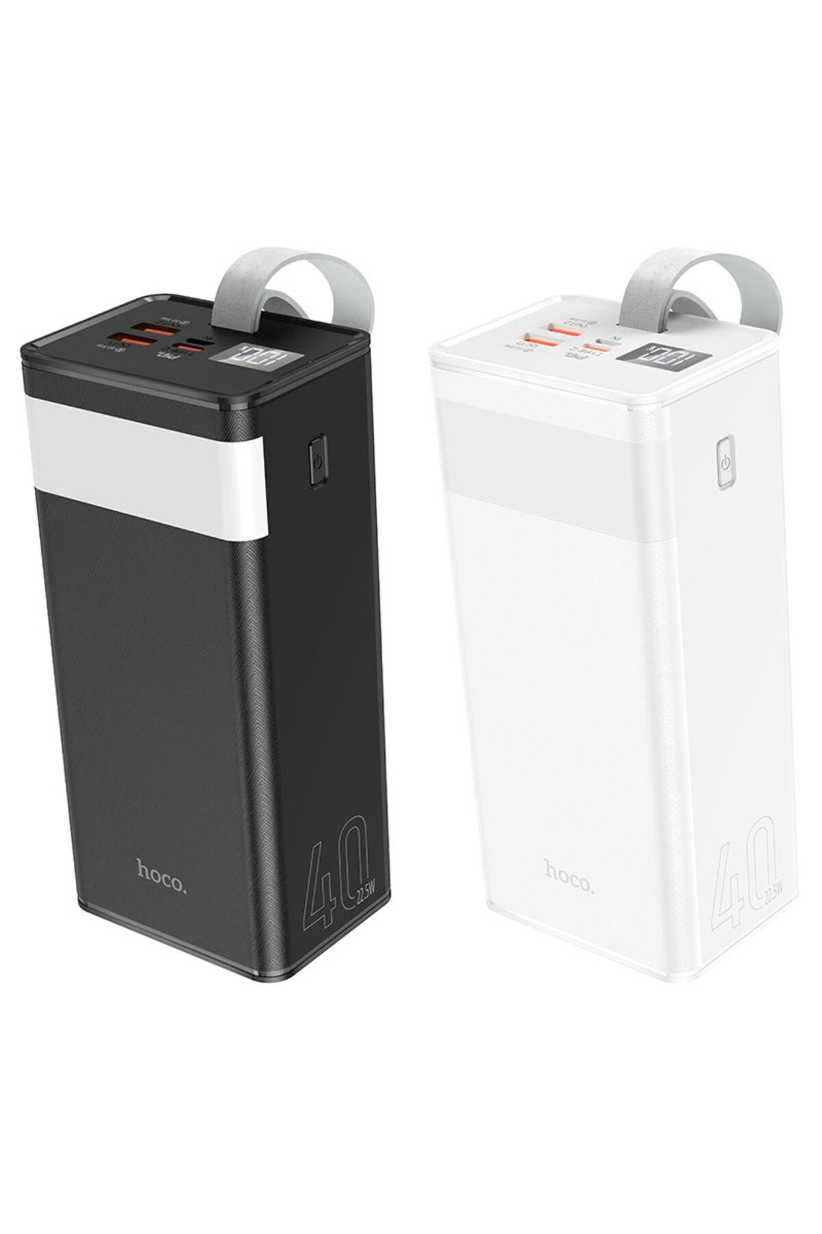 REDz Accessories-Powermaster Hoco J86 Battery, 40,000mAh Capacity, Multiport, USB and Type-C, LED Display, White 7