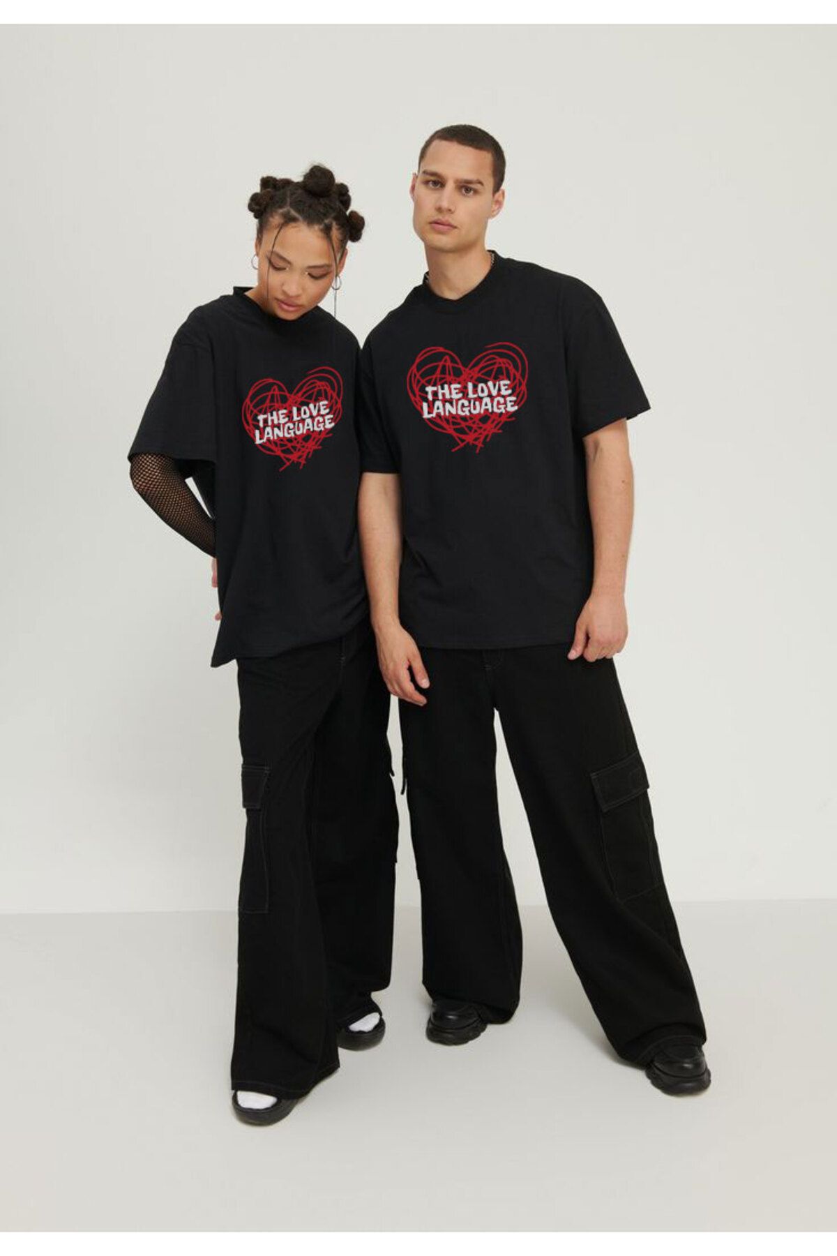 beloved.co aşkın dili love language yazılı baskılı t-shirt