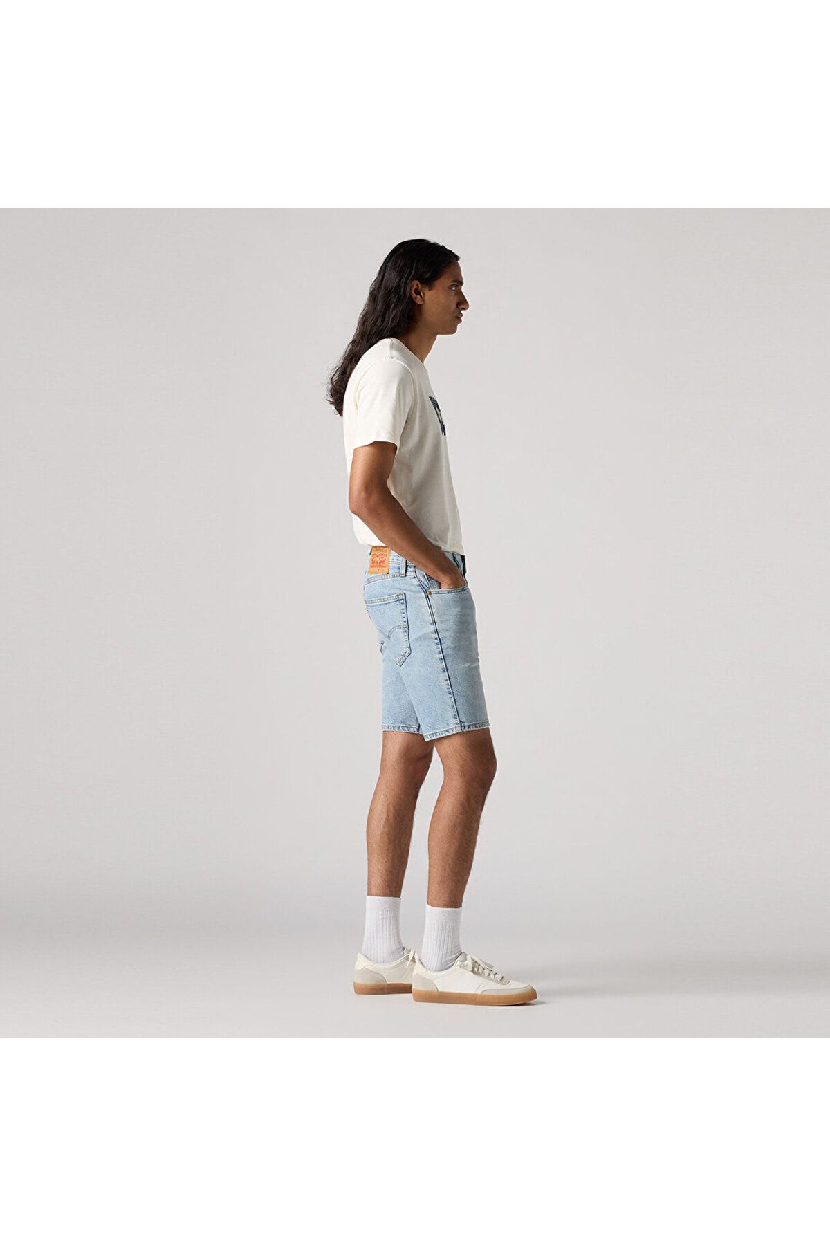 Levi's-412 SLIM ΑΝΔΡΙΚΟ ΜΠΛΕ ΤΑΙΝΙΑ ΣΟΡΤΣ A7731-0004 2