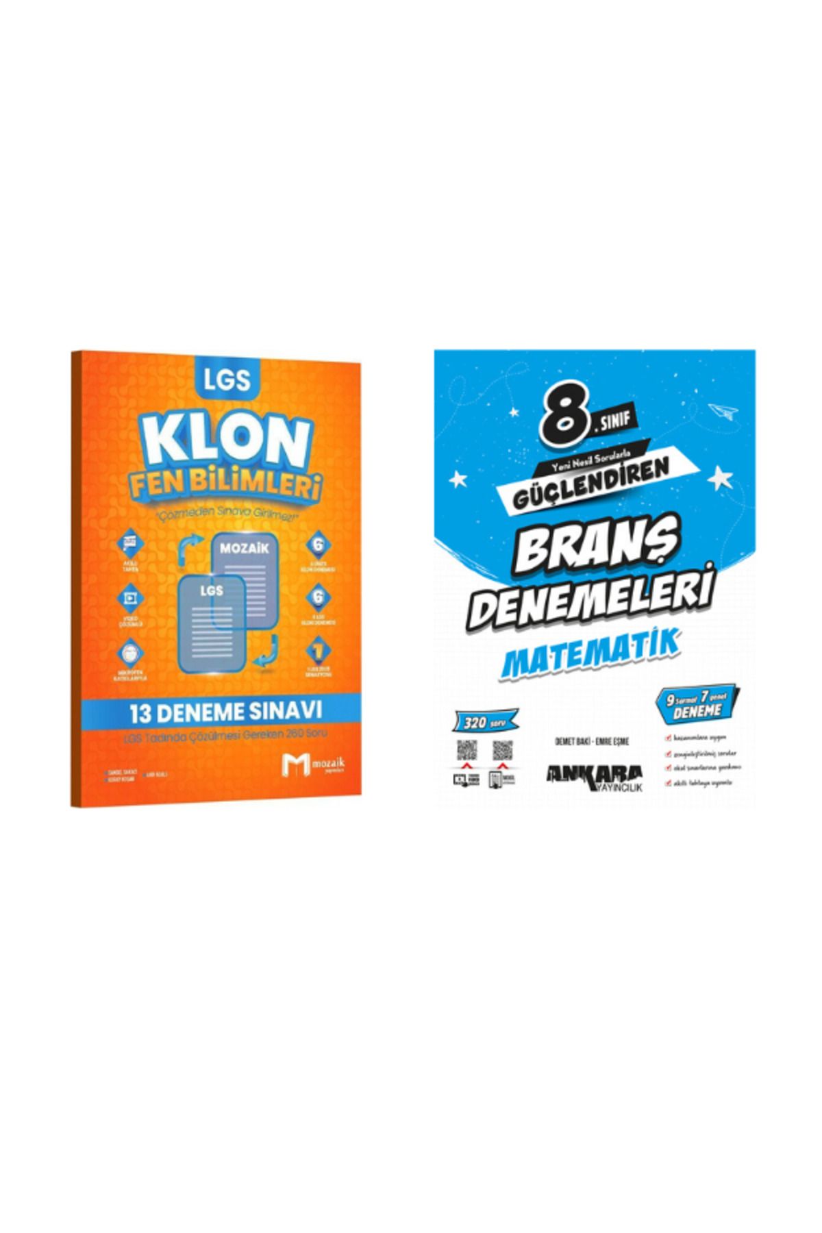 Benim Hocam Yayınları 2025 mozaik lgs fen klon deneme ve ankara yaynları lgs matematik branş deneme