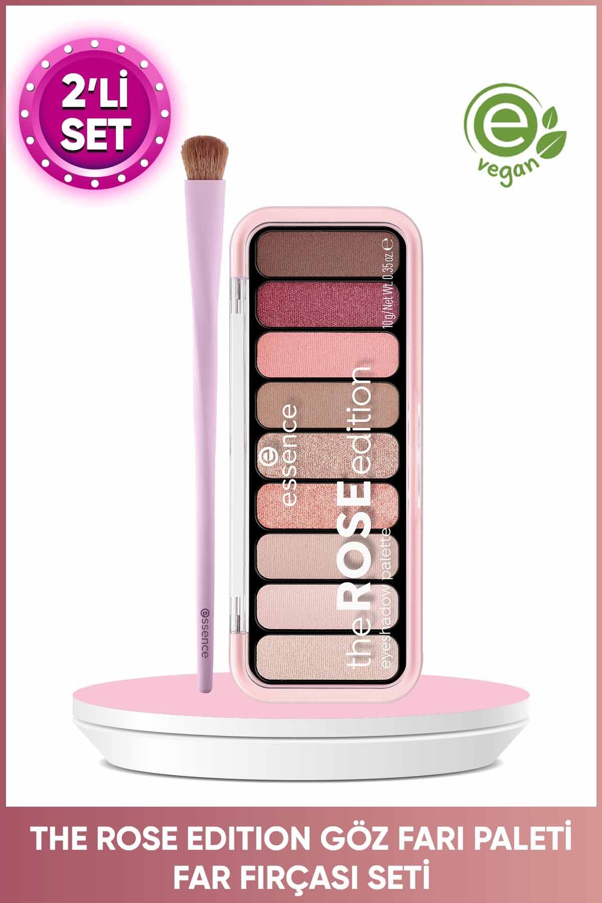 براش آرایشی مجموعه برس سایه چشم و چراغ جلو ROSE Essence
