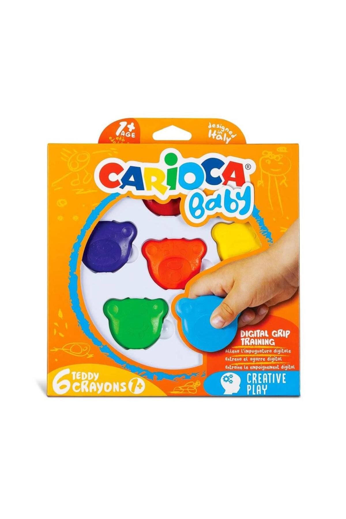 Skygo Carioca Baby Teddy Crayons 6'lı