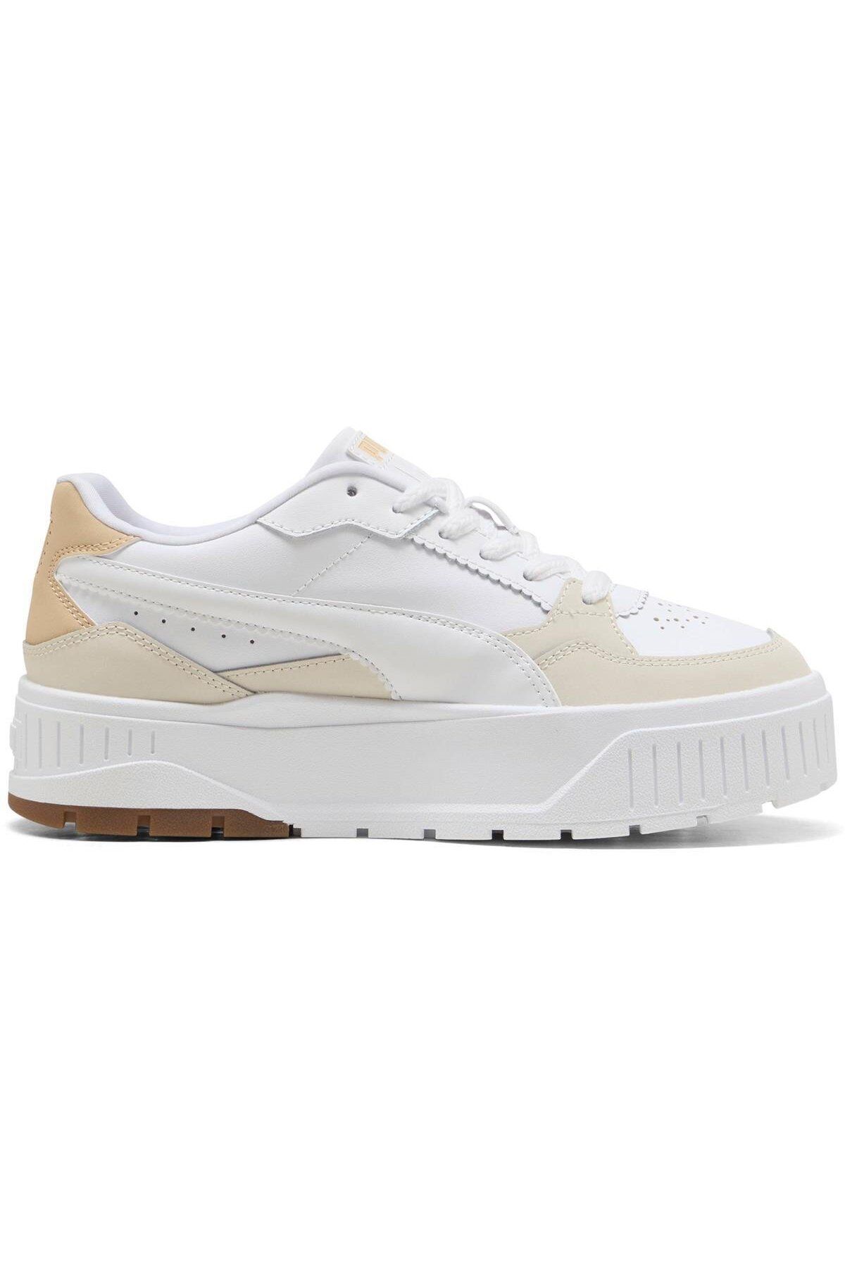 Puma 400392 01 Karmen II Bold Elegance Beyaz-Bej Kadın Spor Ayakk