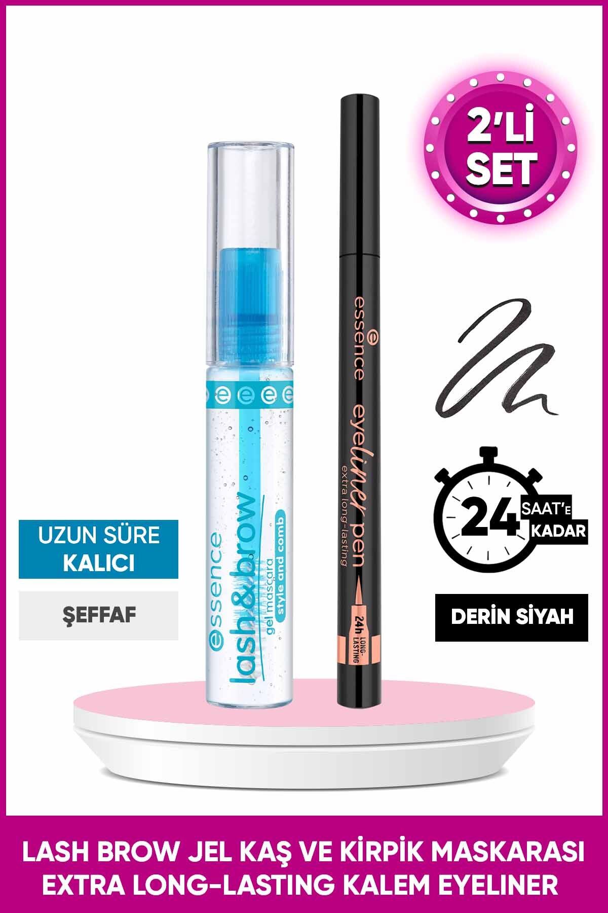Essence LASH BROW KAŞ VEKRPK MASKARASI&LONGLASTİNG EYELİNER