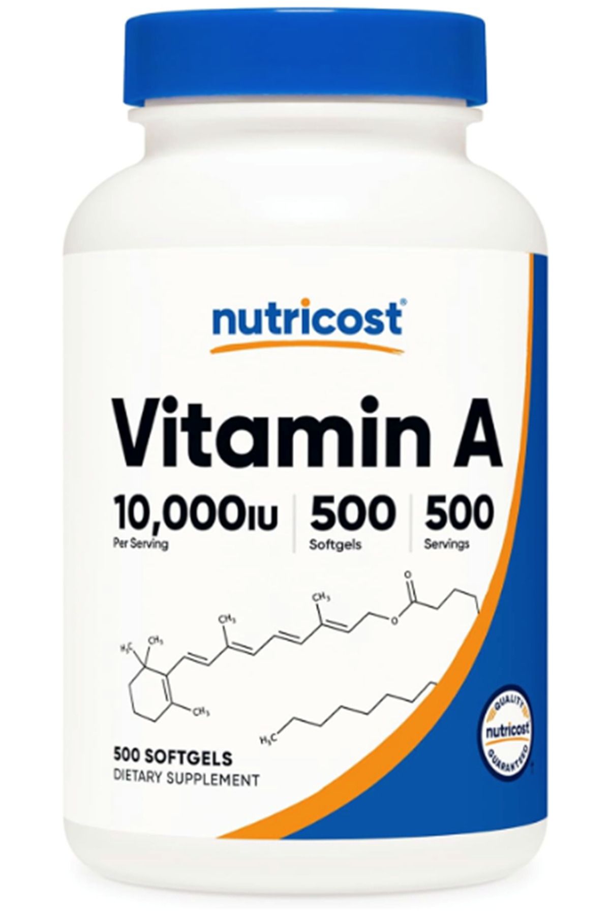 Nutricost Vitamin A 10,000 IU, 500 Softgel Capsules.Abd Menşei