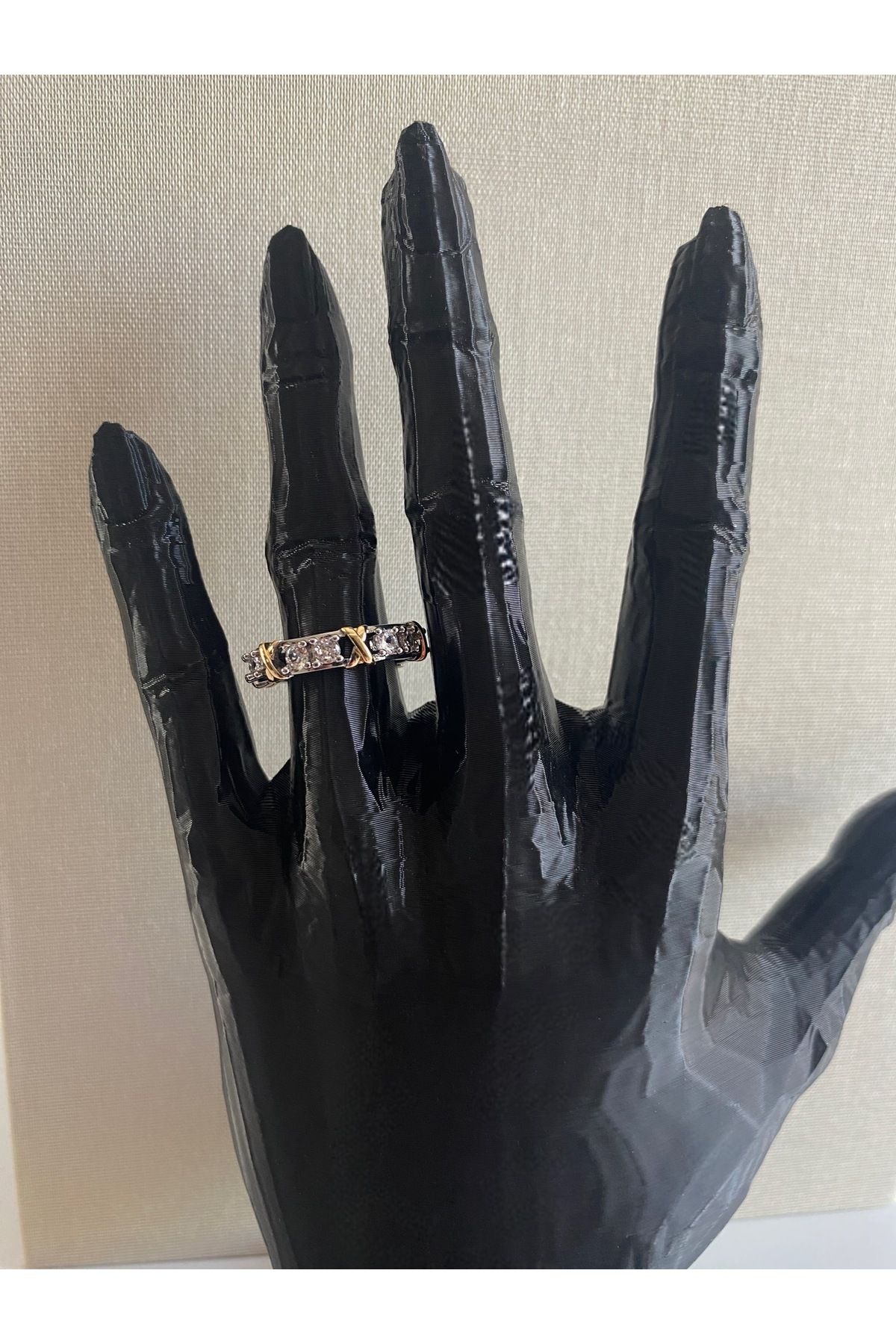 FIERA JEWELRY X Model Paslanmaz Çelik Kadın Gold Yüzük No:7