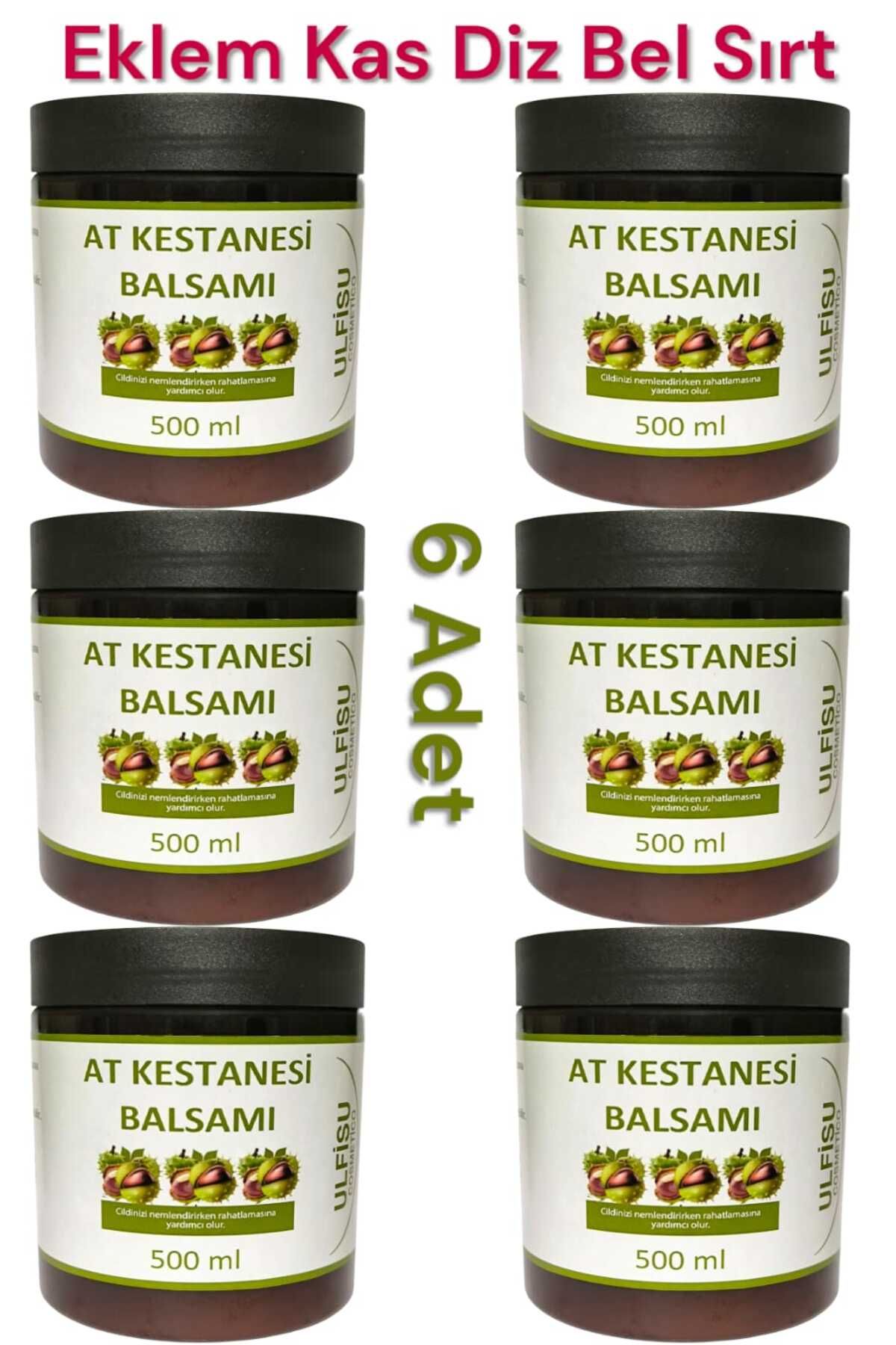 ULFİSU COSMETİCO At Kestanesi Kremi Jeli 500 ml 6 ADET / AT KESTANESİ BALSAMI BÜYÜK BOY 500 ML