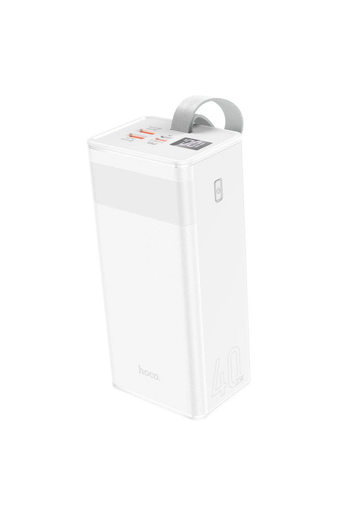 REDz Accessories-Powermaster Hoco J86 Battery, 40,000mAh Capacity, Multiport, USB and Type-C, LED Display, White 4
