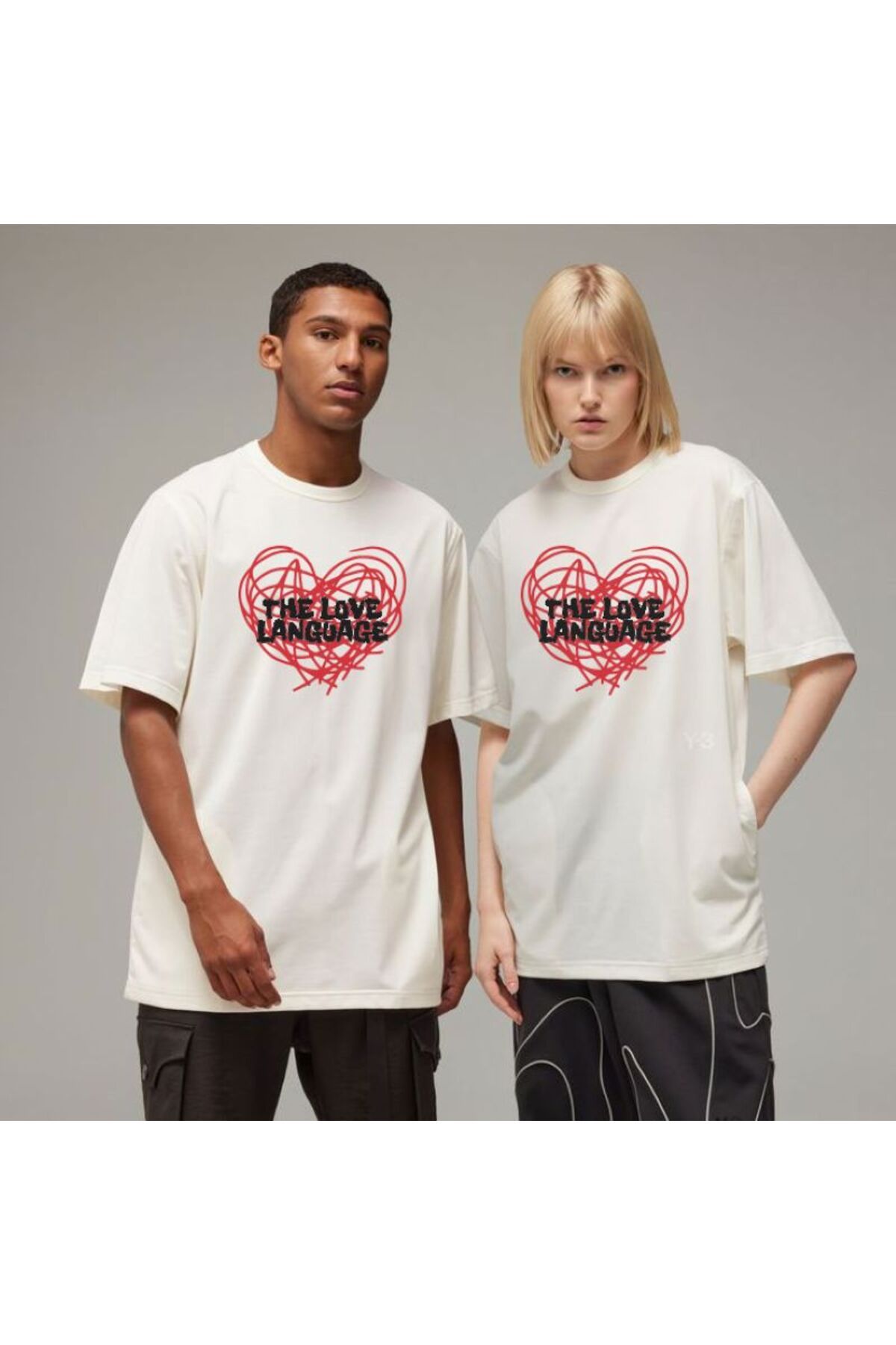 beloved.co aşkın dili love language yazılı baskılı t-shirt