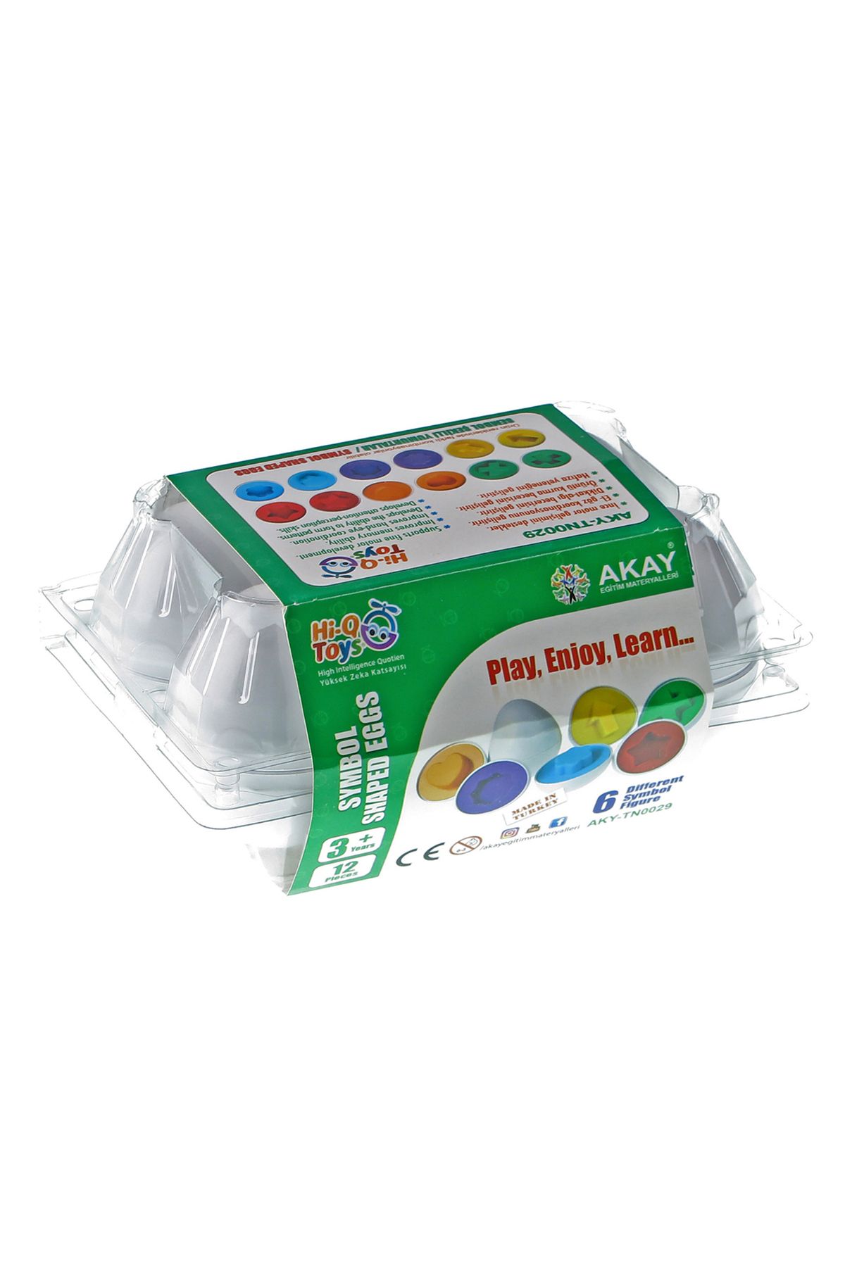 Hi-Q Toys Hİ-Q TOYS ŞEKİLLİ YUMURTALAR SEMBOL VİYOL 6 LI