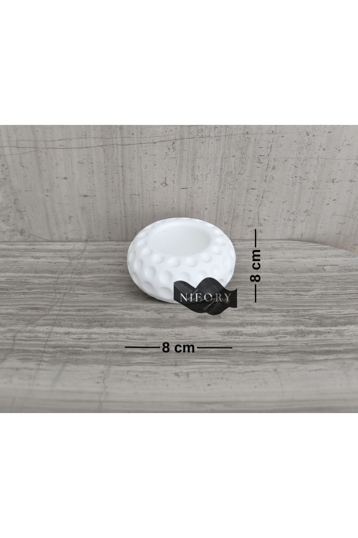 Nifory 520-N0266 Dekoratif Beton Sunum Aksesuar Set Beton Biblo Organizer Takımı Çok Amaçlı Dekoratif Set