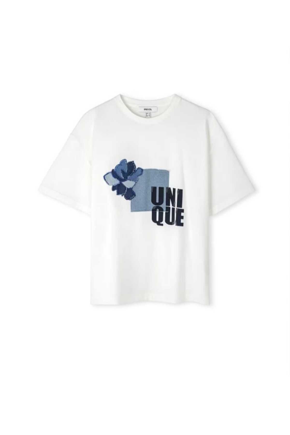 Ninti Boutique Kot detaylı t-shirt