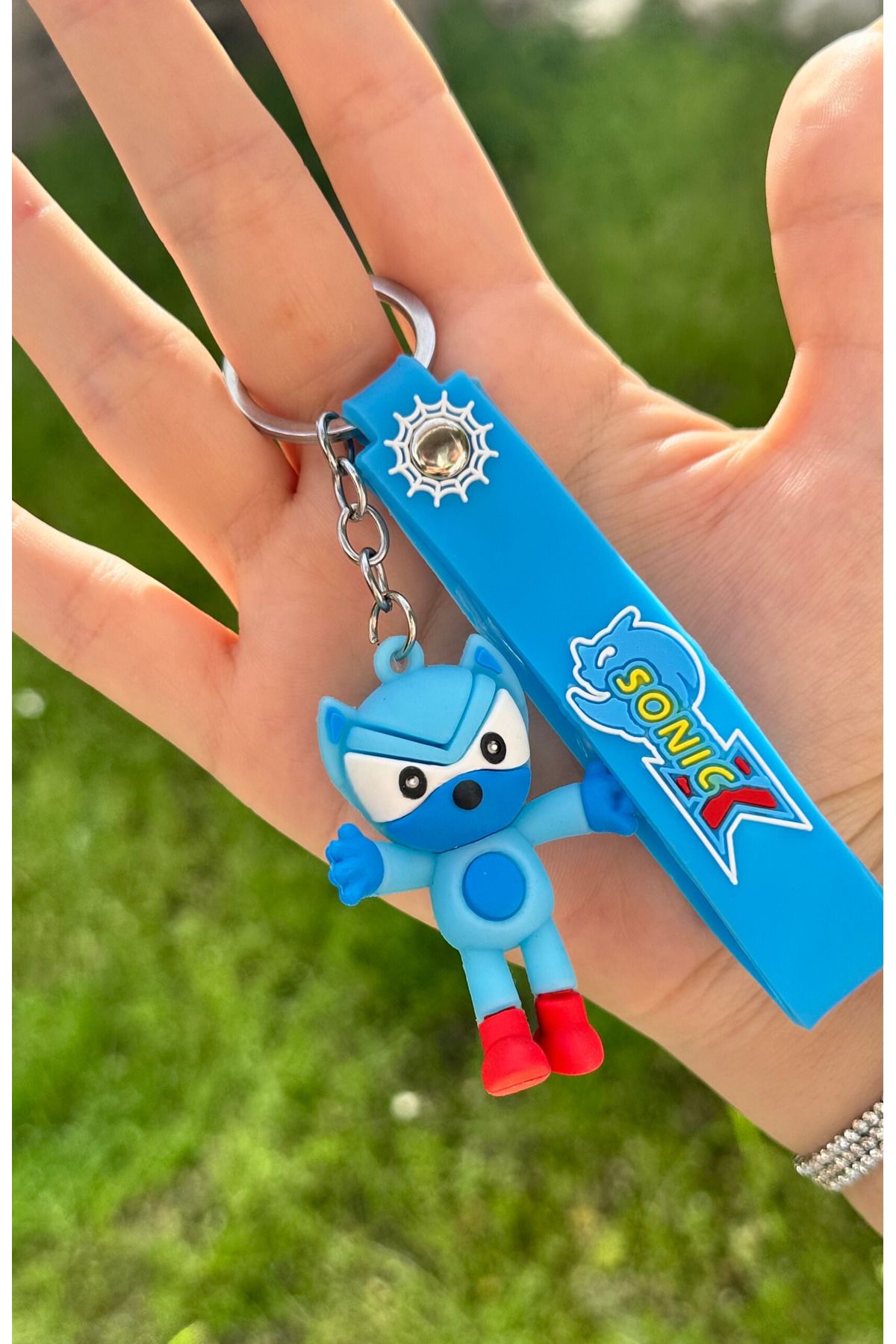 AYZENA 3D Yumuşak Silikon Sonic Ve Arkadaşları Tekli Anahtarlık