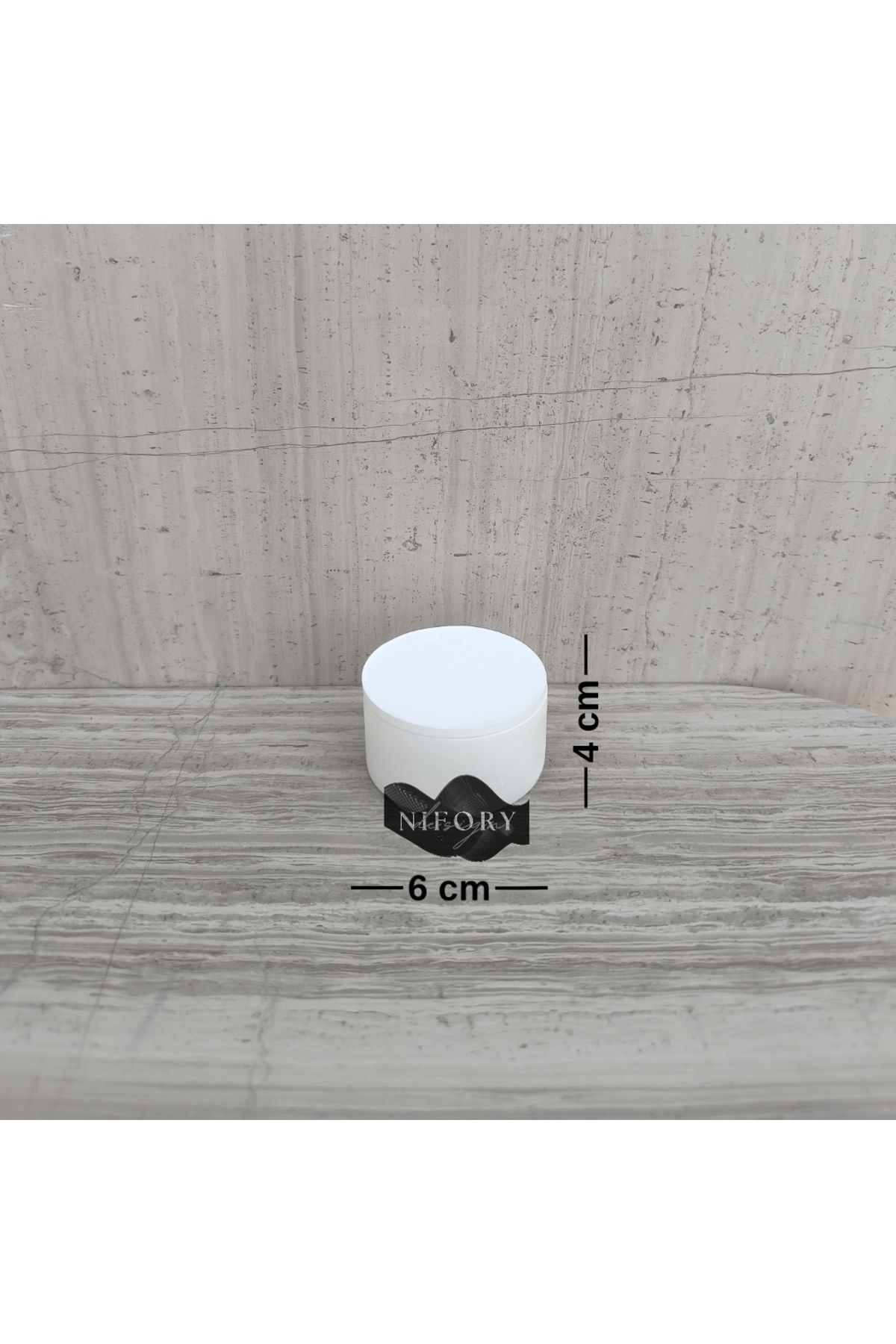 Nifory 520-N0262 Dekoratif Beton Sunum Aksesuar Set Beton Biblo Organizer Takımı Çok Amaçlı Dekoratif Set