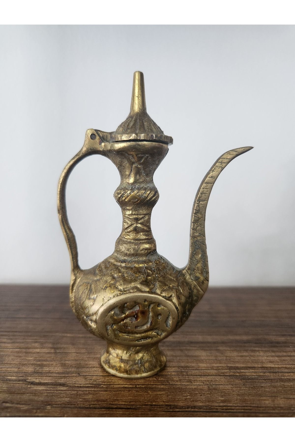 Edi Antik 11cm Komple Pirinç İbrik Dekorluk. Orijinal