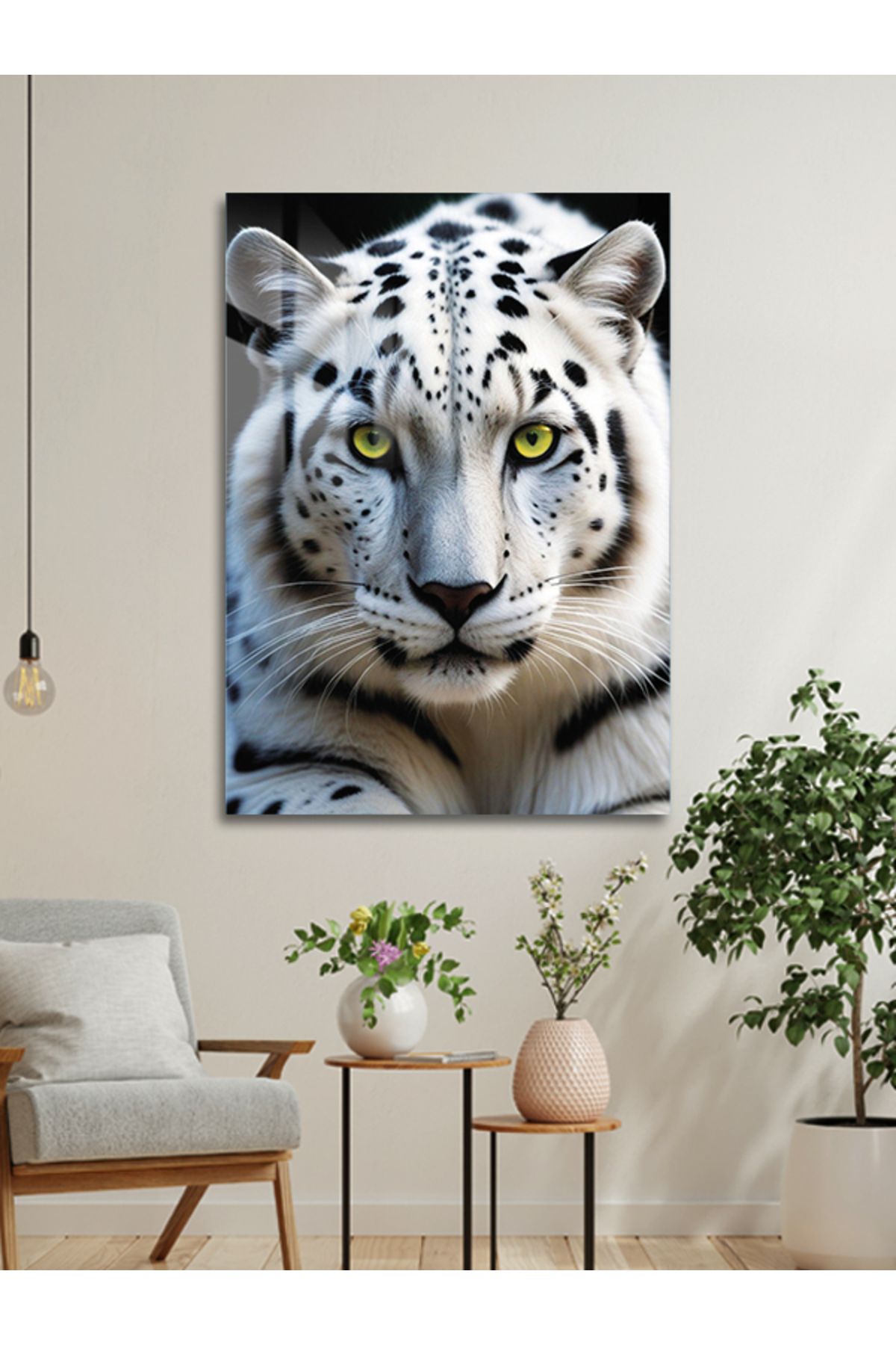 ARTSTATİONS Modern Leopar Cam Duvar Dekoru