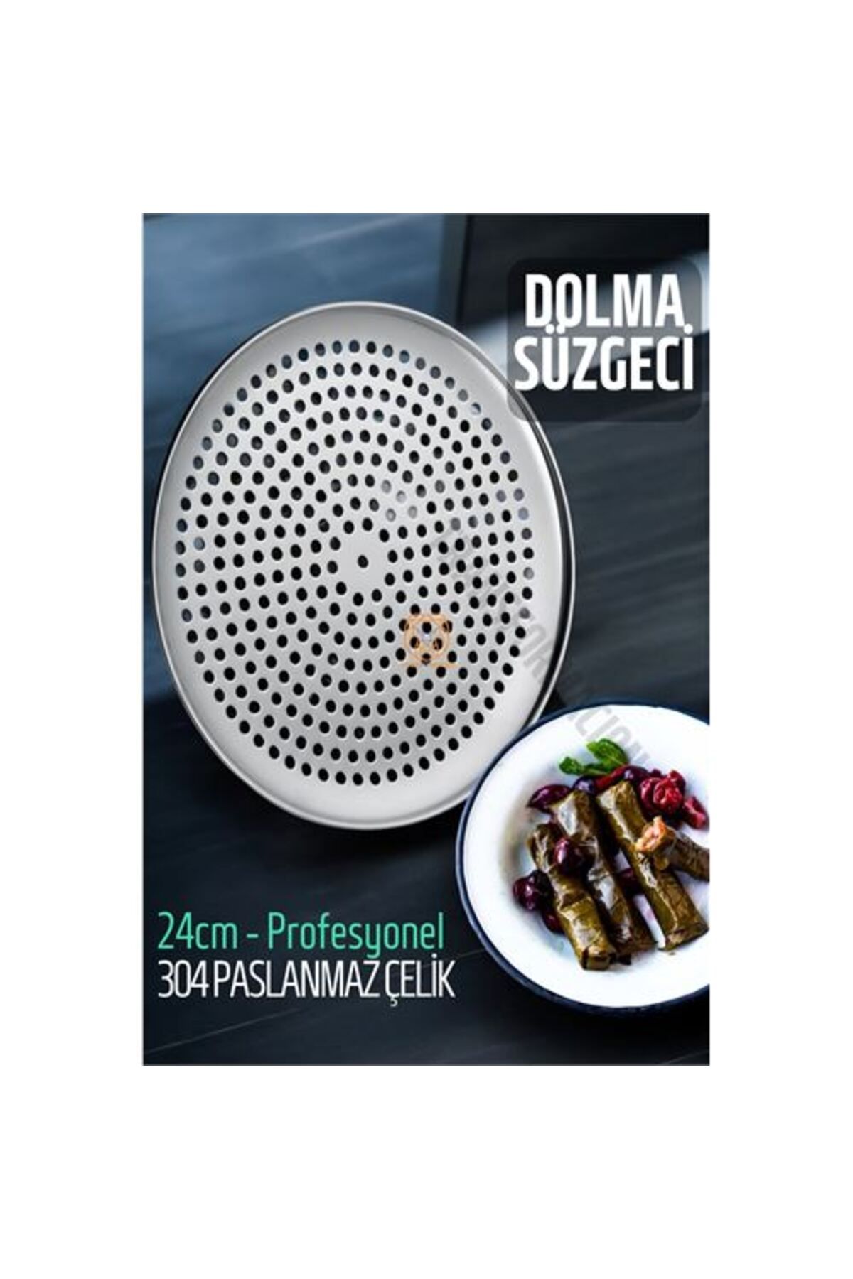 Skygo Sarma Dolma Süzgeci 24 cm 304 Paslanmaz Çelik