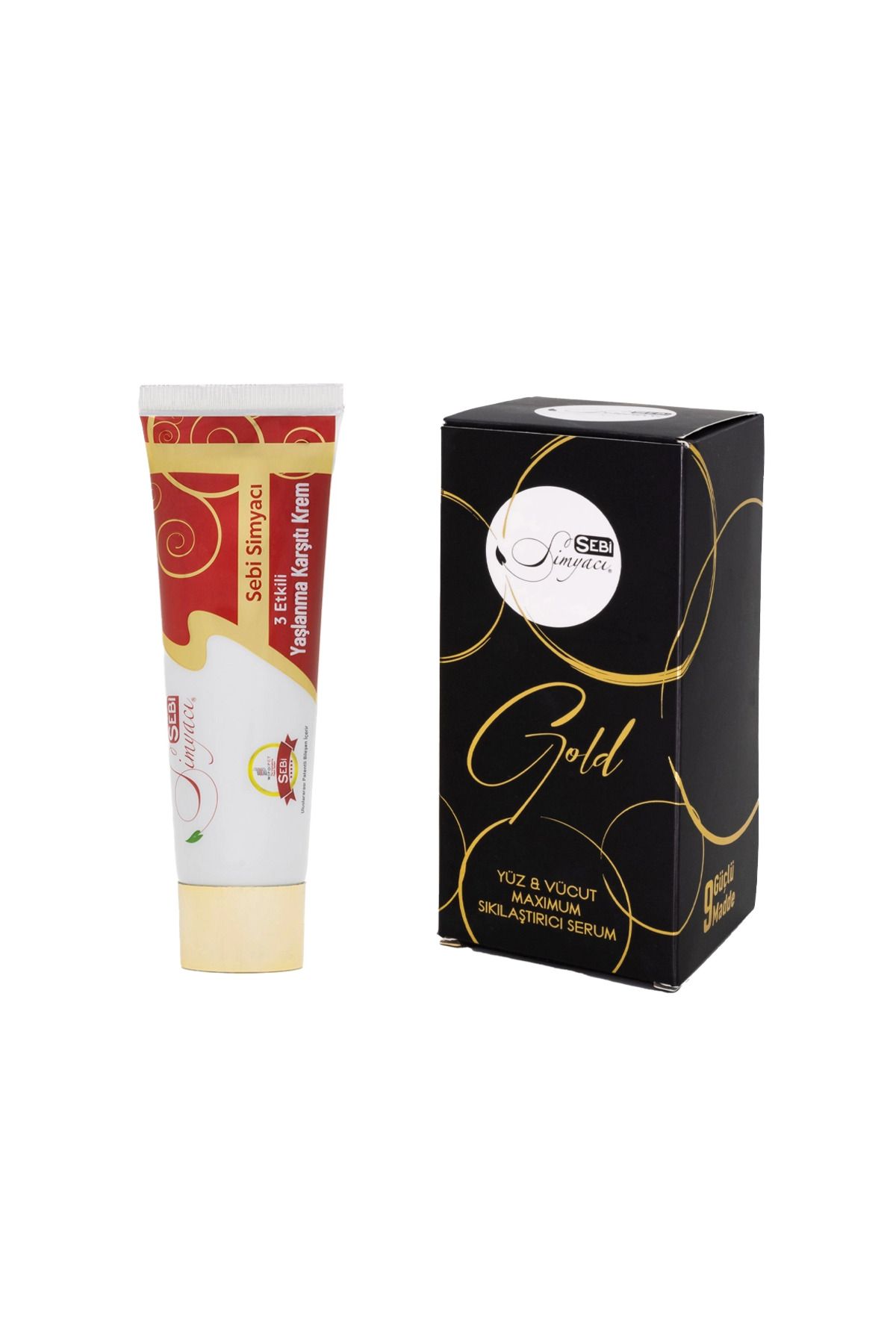 Sebipharma Sebi Simyacı Yaşlanma Karşıtı Krem 50ml Ve Sebi Simyacı Gold Maksimum Sıkılaştırıcı Serum 100ml Set