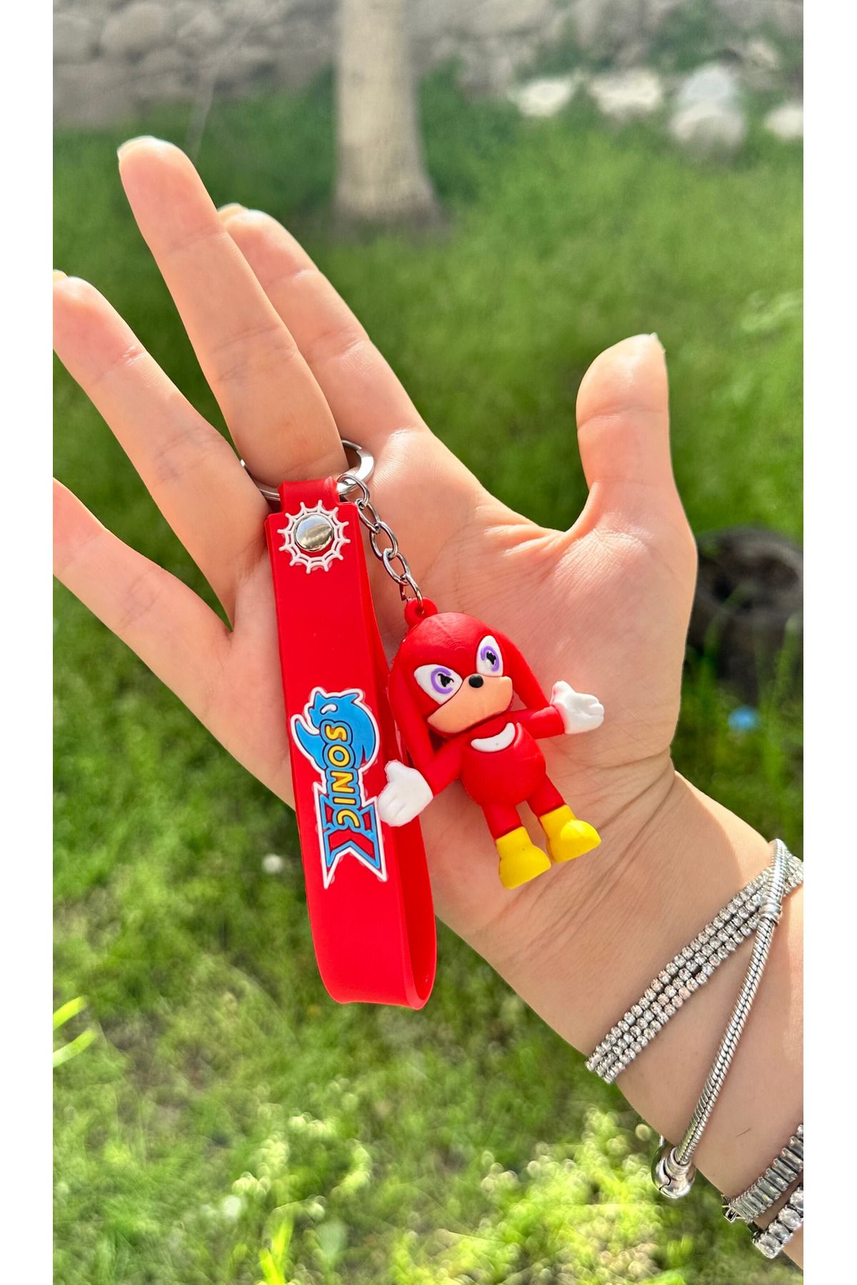 AYZENA 3D Yumuşak Silikon Sonic Ve Arkadaşları Tekli Anahtarlık