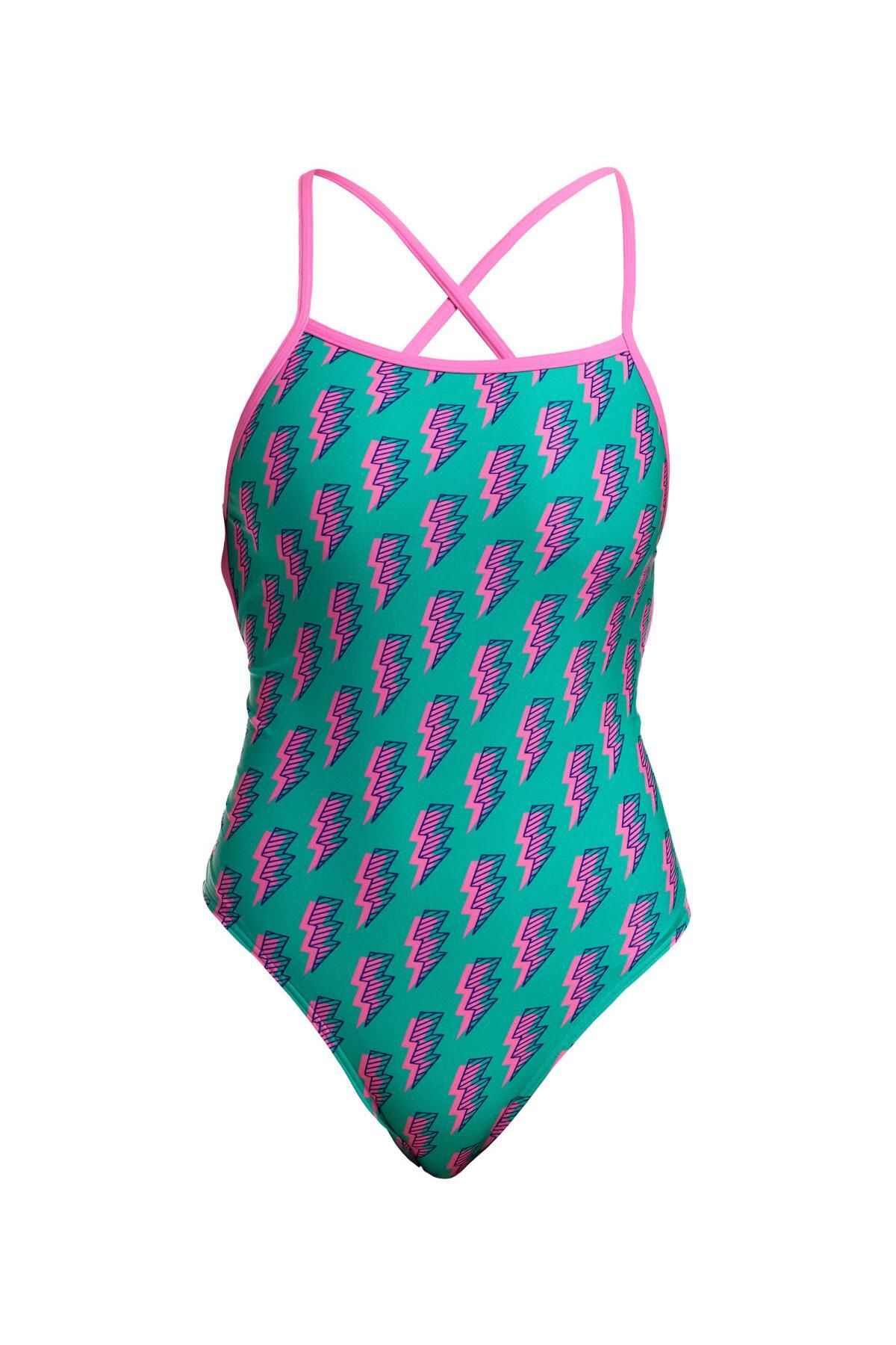 FUNKİTA Funkita STP Zip Zap Kadın Çapraz Askılı Yüzücü Mayosu