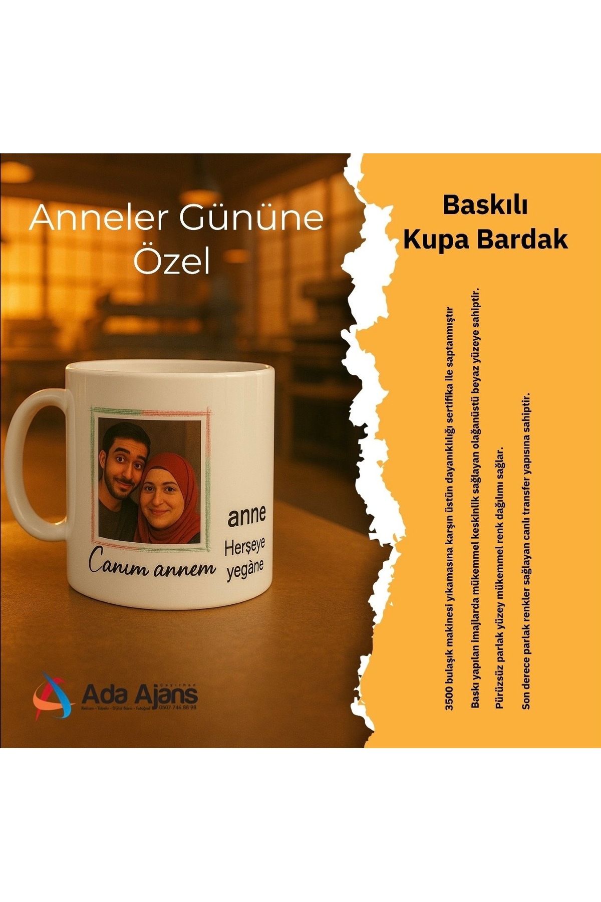 shop Anneler gününe özel kişiye özel baskılı kupa bardak