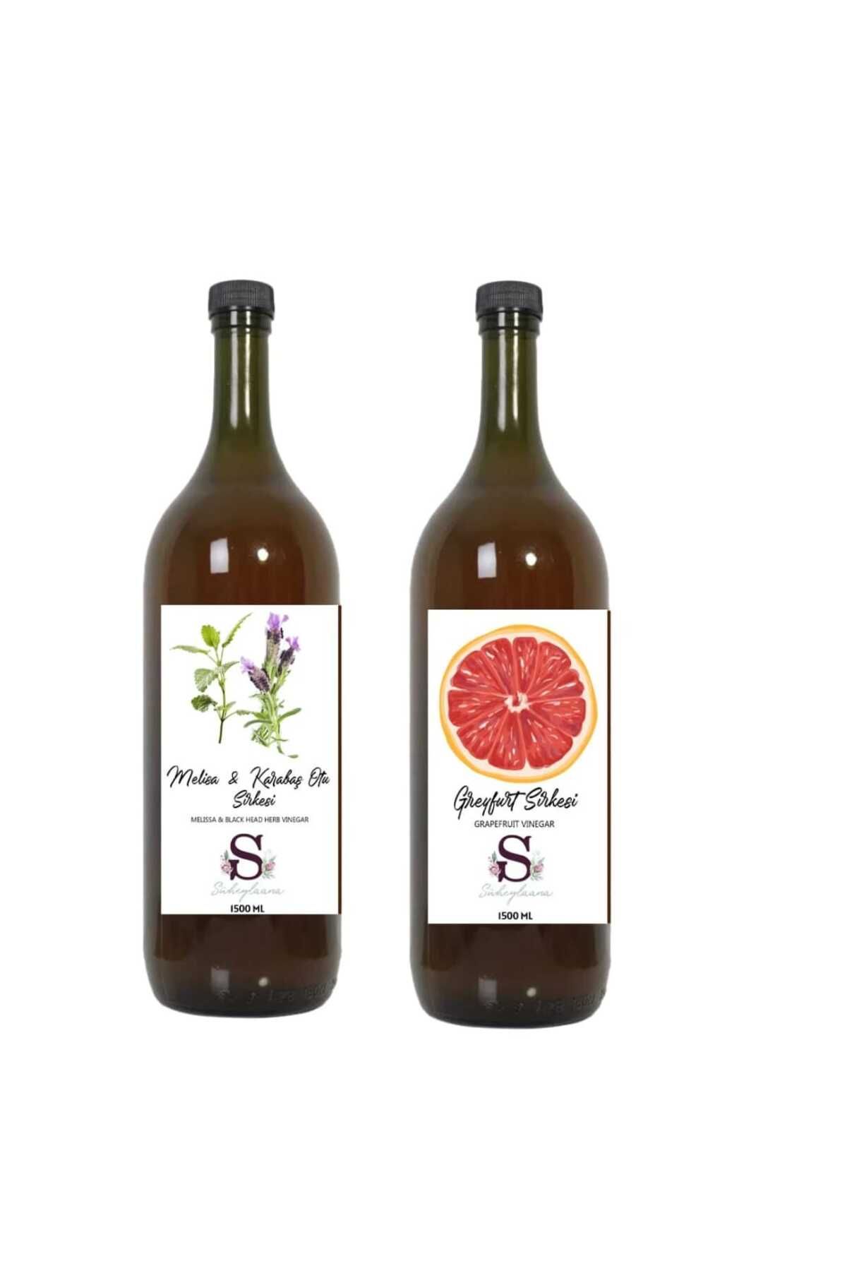 Süheylaana Doğal Melisa & Karabaş Otu Sirkesi 1500 Ml - Greyfurt Sirkesi 1500 Ml