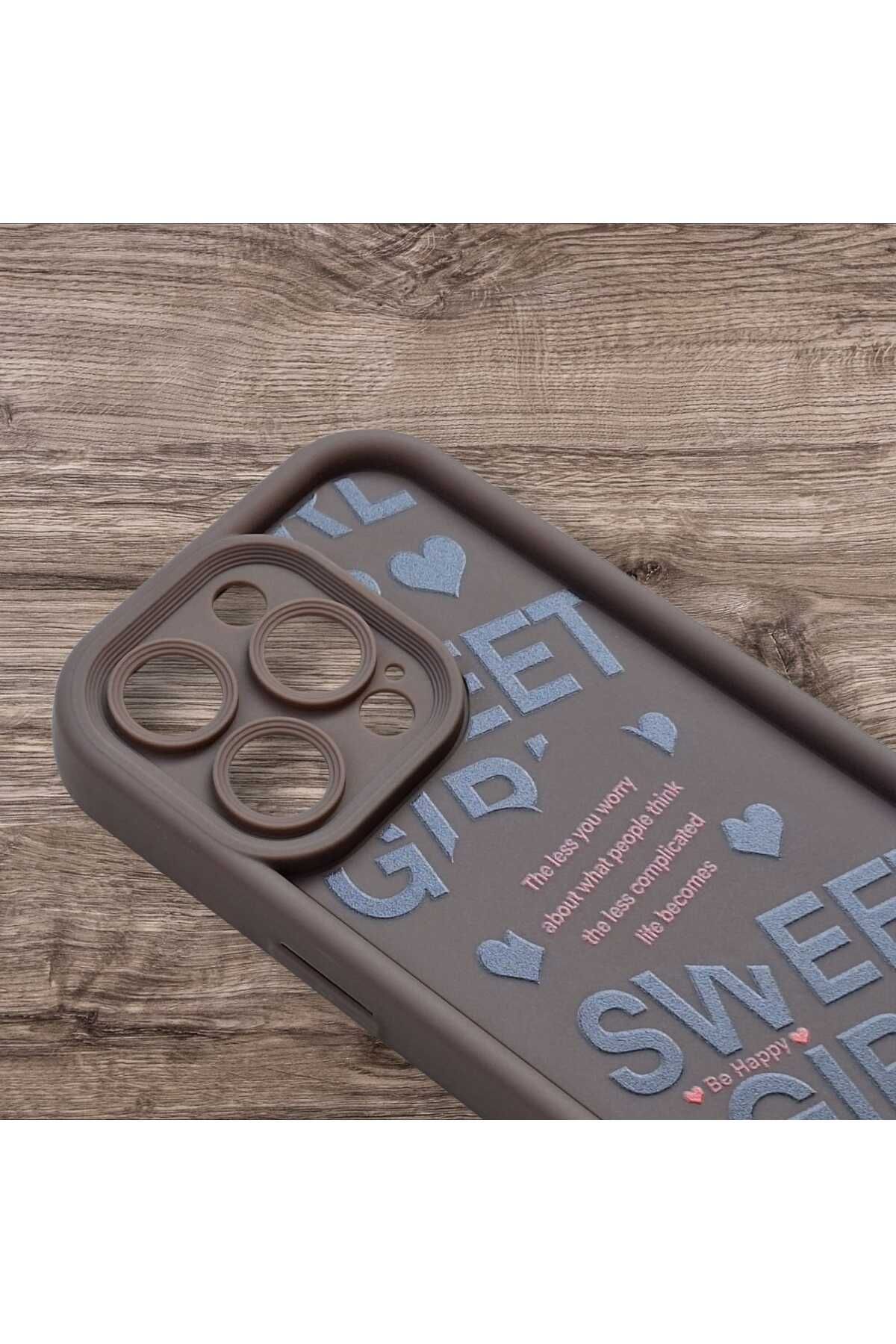 Goktugaksesuar Apple Iphone 14 Pro Smile Baskılı Korumalı Lüks Silikon Kılıf
