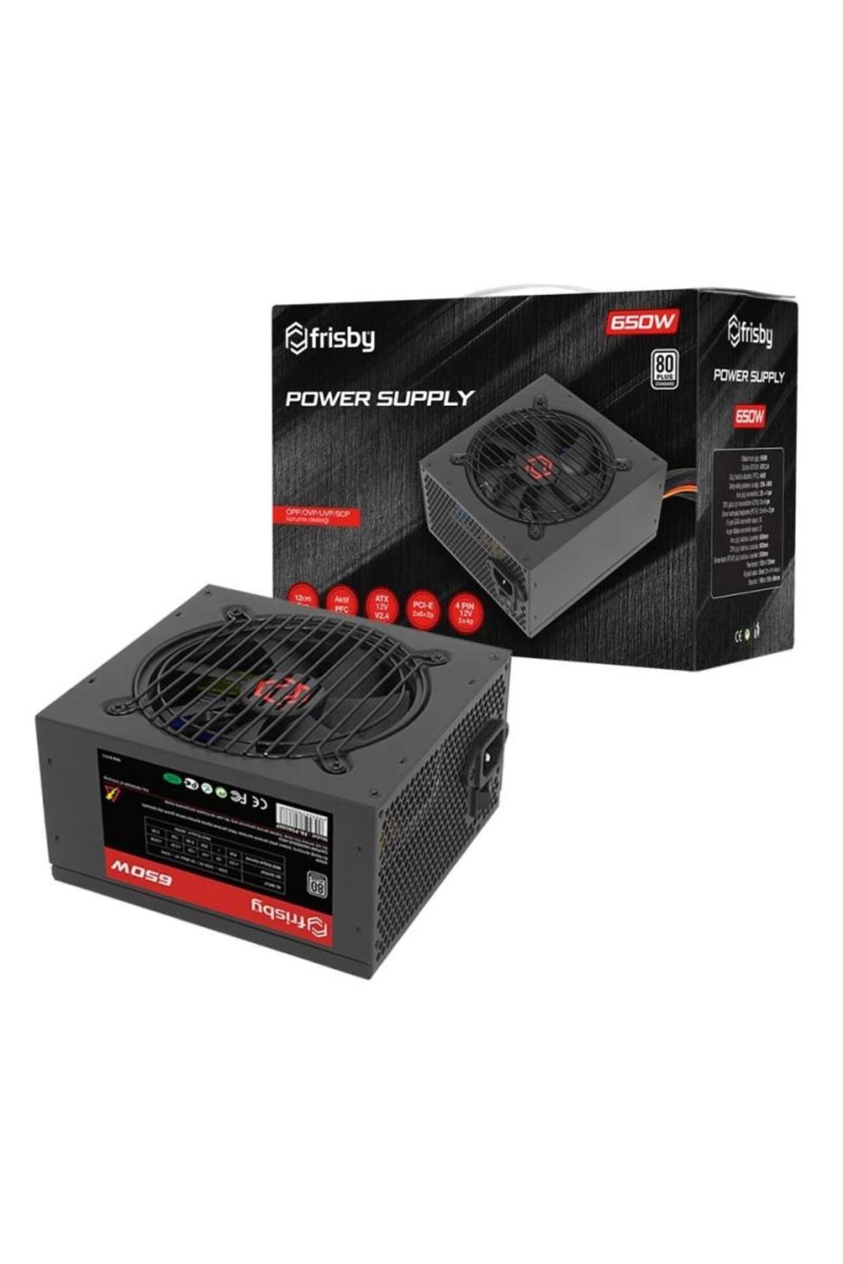 MT29 GİYİM FRISBY FR-PS6580P 80+ POWER SUPPLY 650W