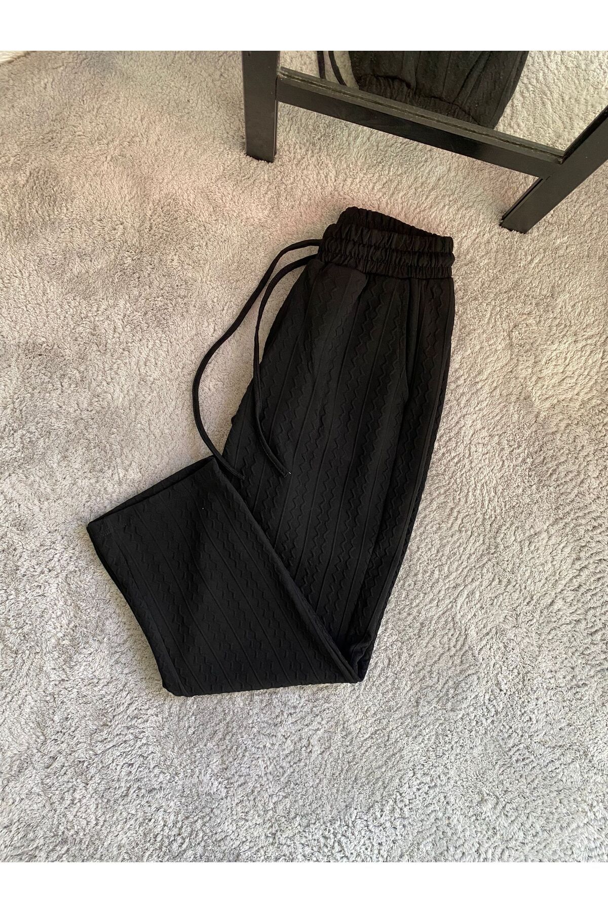 MODA KENDİNDEN DESENLİ BAGGY PANTOLON
