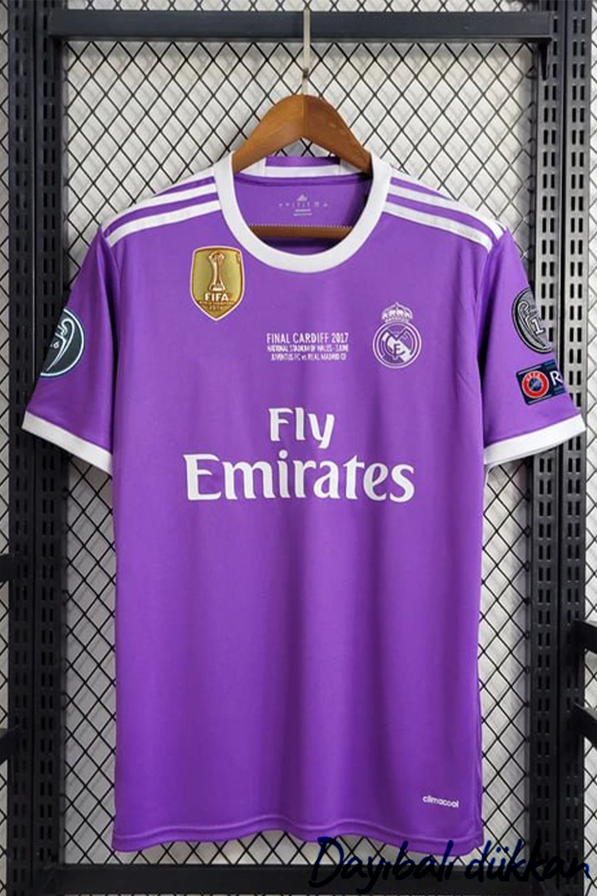 DAYIBALI DÜKKAN DAYIBALI RM Cristiano Ronaldo 2016 Cardiff Finali Mor Şampiyonlar Ligi Forması