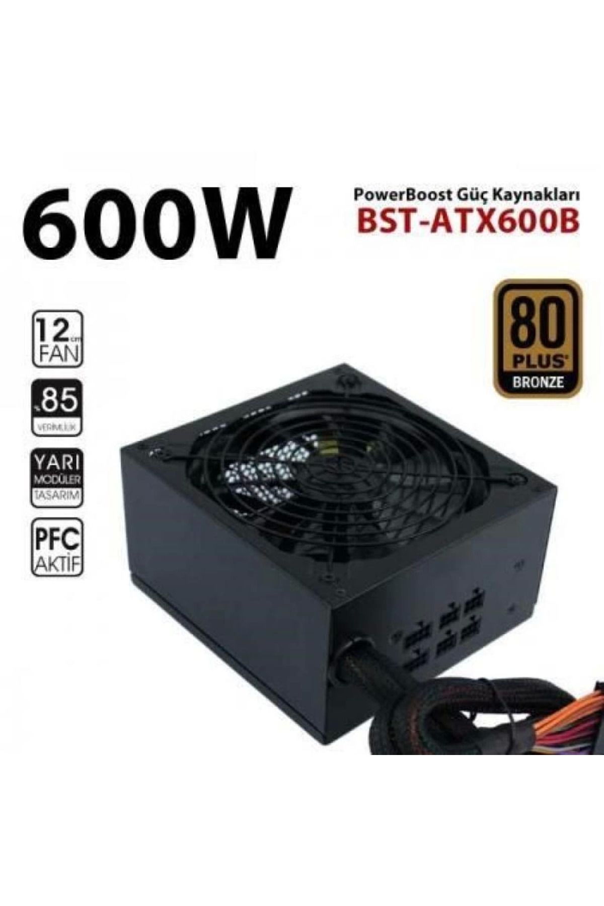 MELFSHOP POWERBOOST 600W 80+ BRONZE BRIO BST-ATX600BEU POWER SUPPLY