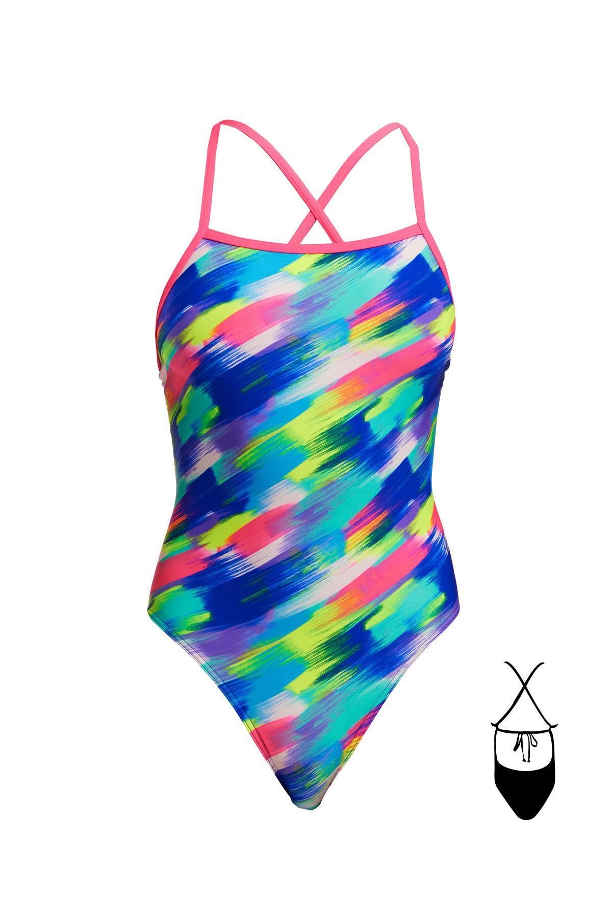 FUNKİTA Funkita TMT Streaky Strokes Kadın Yüzme Mayosu