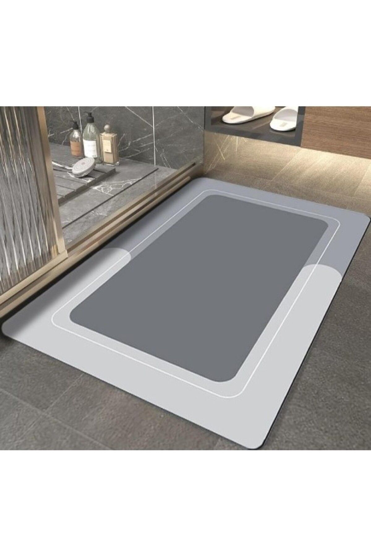 happyjoy DİKDÖRTGEN SÜPER EMİCİ BANYO PASPASI