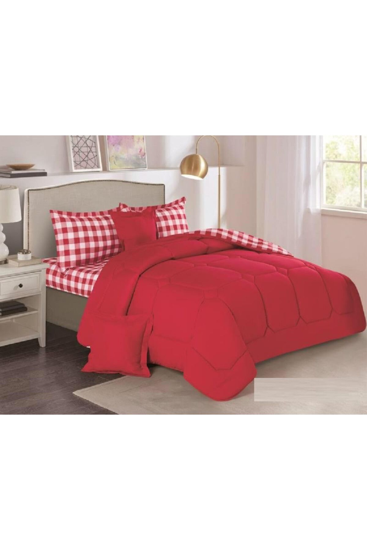 HOURS-Horse Comforter Set, Soft and Durable Fabric, Modern and Distinctive Pattern, Single Size, 4 Pieces, Double-Sided, Randy-005 1