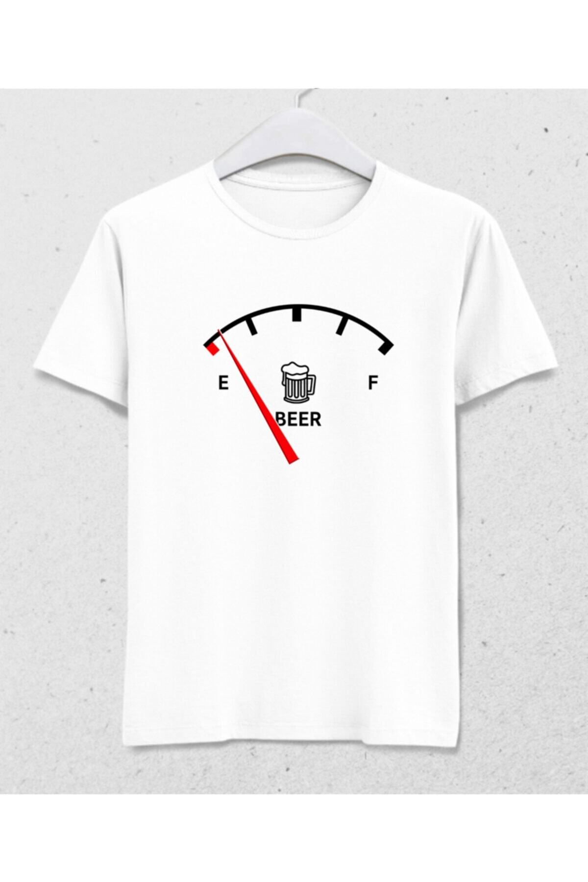 Pisa Art Beergauge Erkek Beyaz Tişört