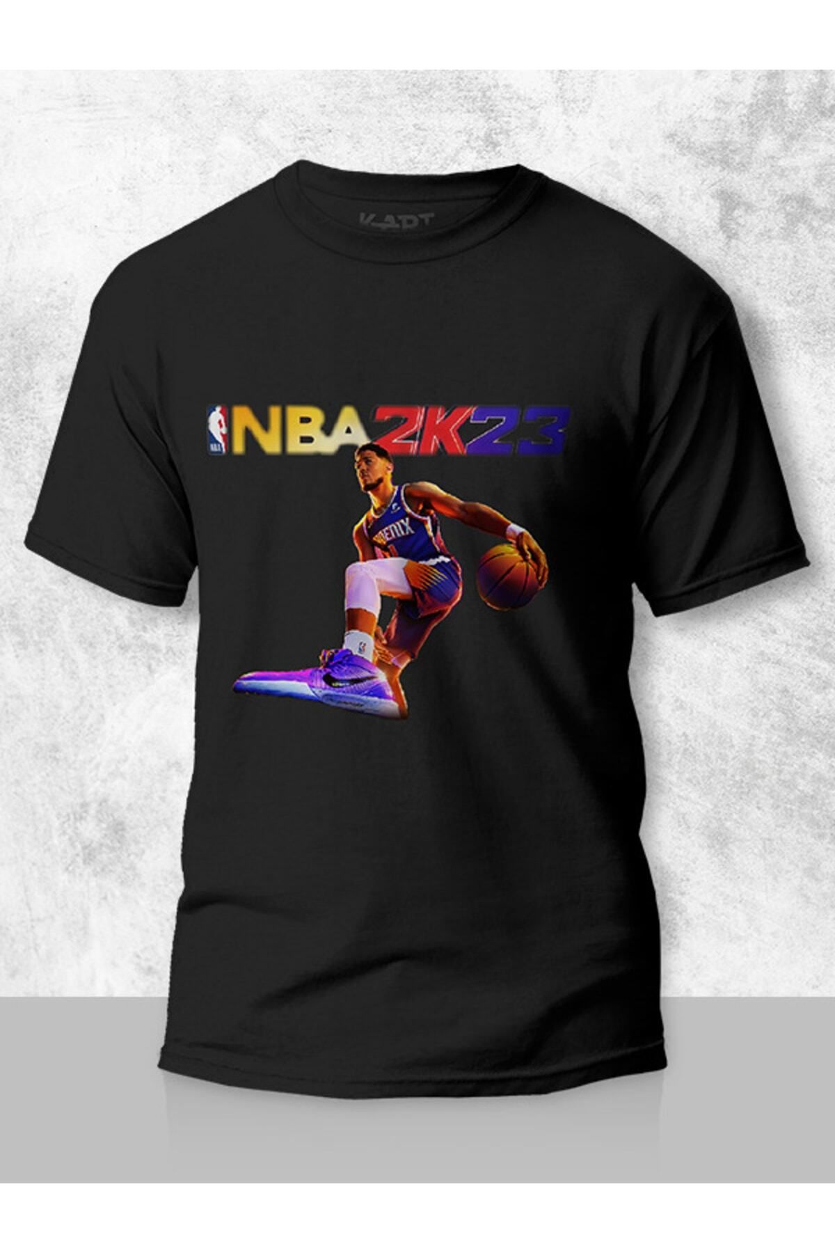 Pisa Art K-art Giyim Unisex Siyah Basketbol 2k 23 Tasarımlı Kişiye Özel Tişört
