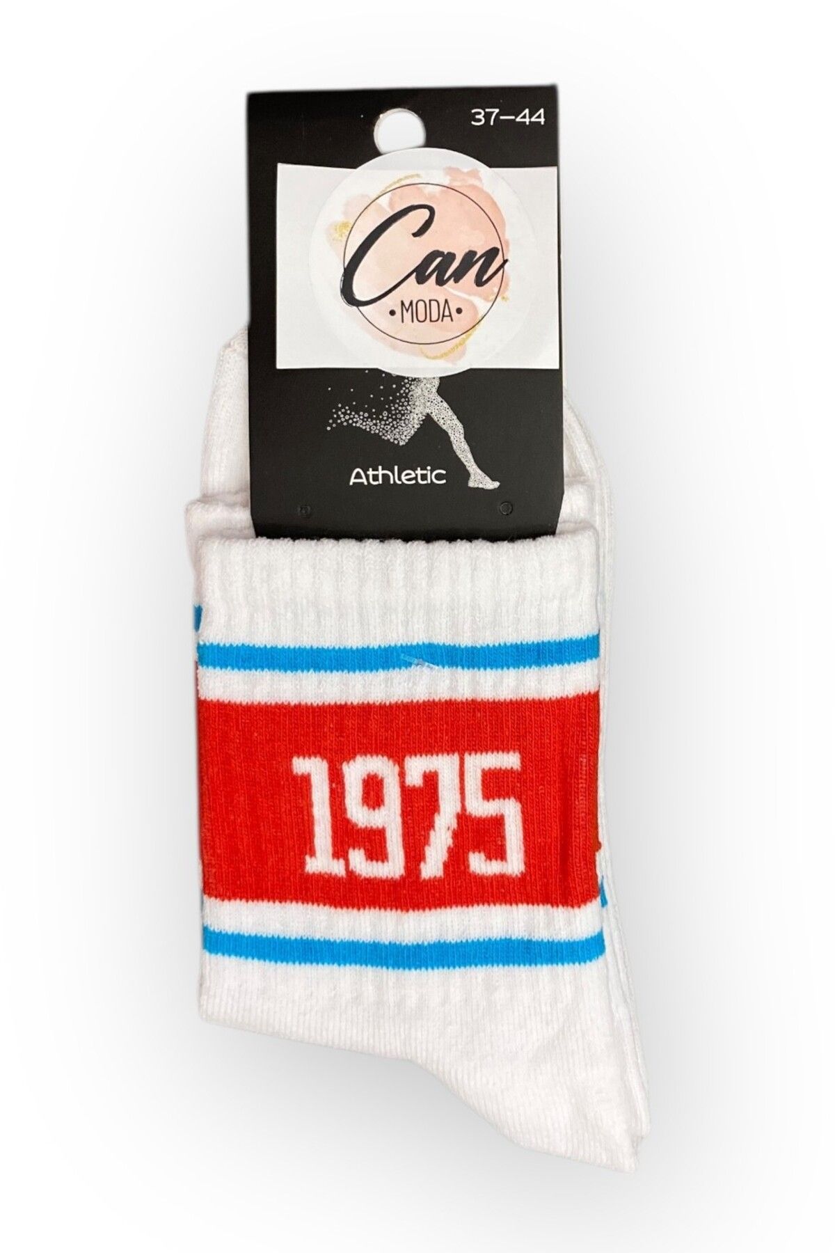 CANMODA Retro 1975 Yumuşak Dokulu Atletik Çorap