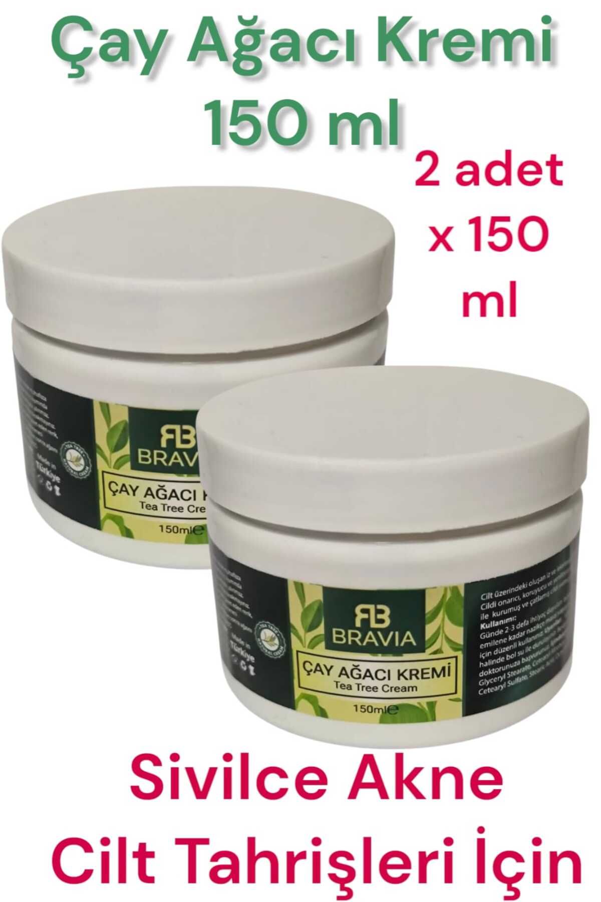 ULFİSU COSMETİCO Çay Ağacı Kremi 150 ml 2 ADET - Cilt Lekeleriniz İçin