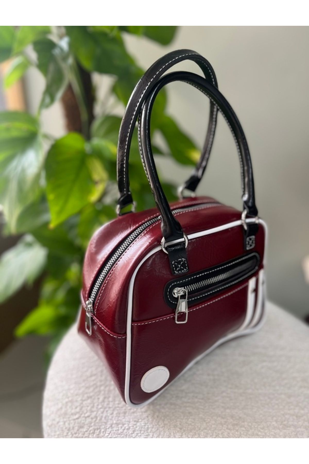 MODA Bowling Model Bordo Kadın Çapraz Çanta