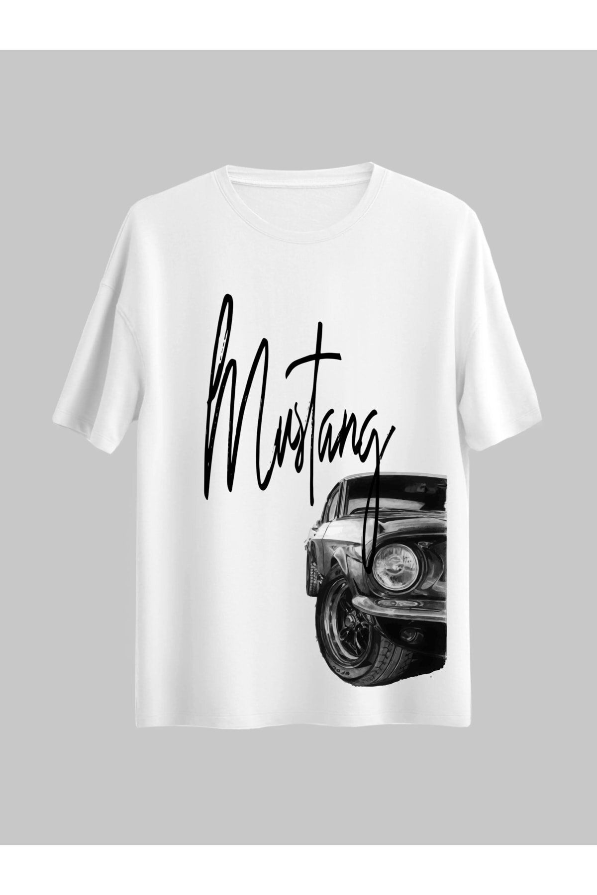 Pisa Art Mustang Klasik Amerikan Araba Özel Tasarım Tshirt