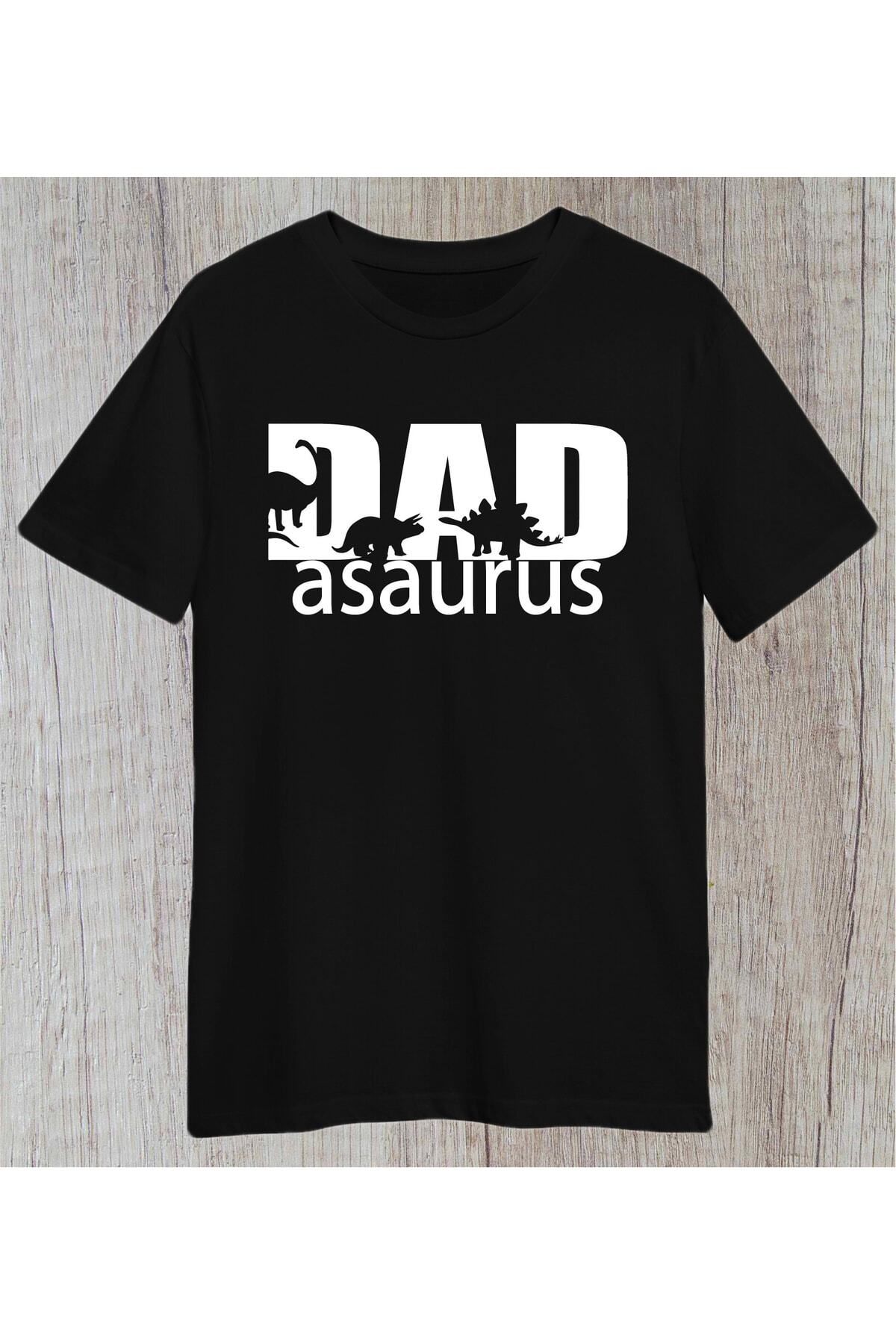Pisa Art Dad Asaurus Babalar Günü Baba Dinazor Hayvan Tasarımlı Regular Tshirt