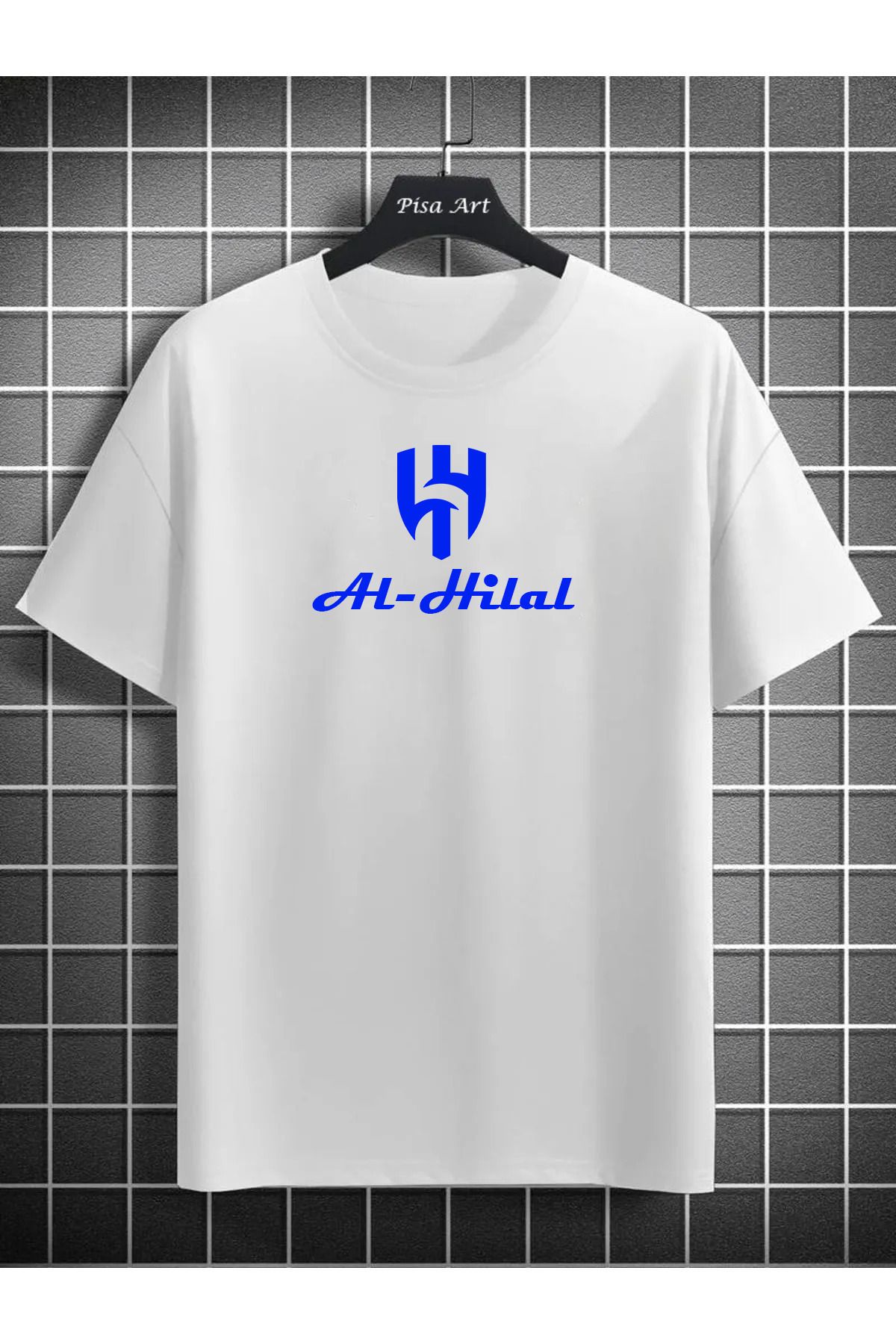 Pisa Art AL Hilal King Of Asia Özel Tasarım Unisex Taraftar T-Shirt