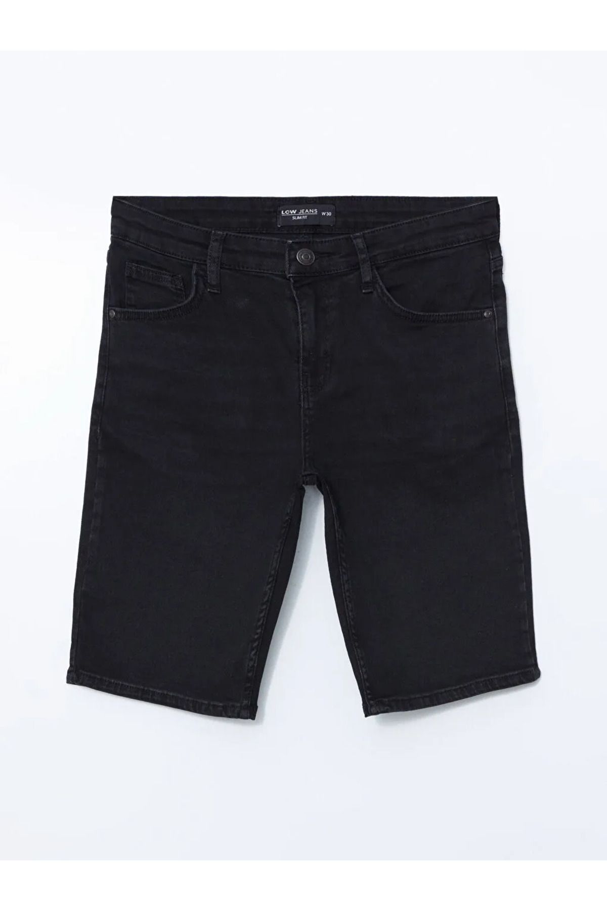 LC Waikiki LCW Jeans Siyah Slim Fit Erkek Jean Şort