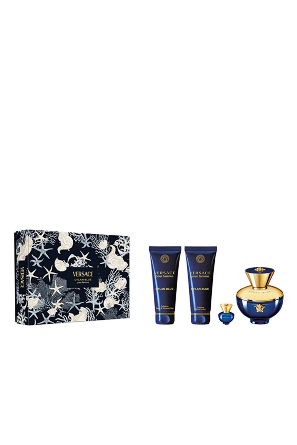 Versace Dylan Blue Pour Femme EDP Spring Set 25 100ML SG100ML Body Lotion 100 ML GWP 5ML