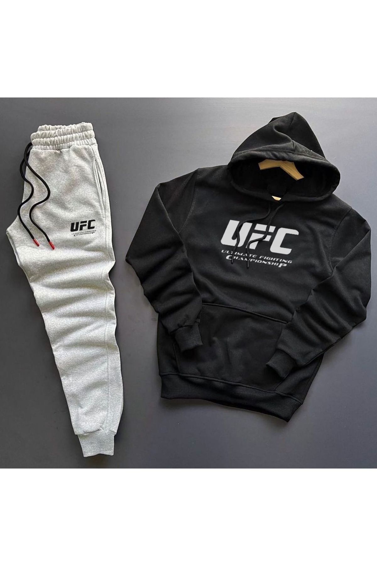 Pisa Art UFC Kanguru Sweatshirt Hoodie + Eşofman Kombin