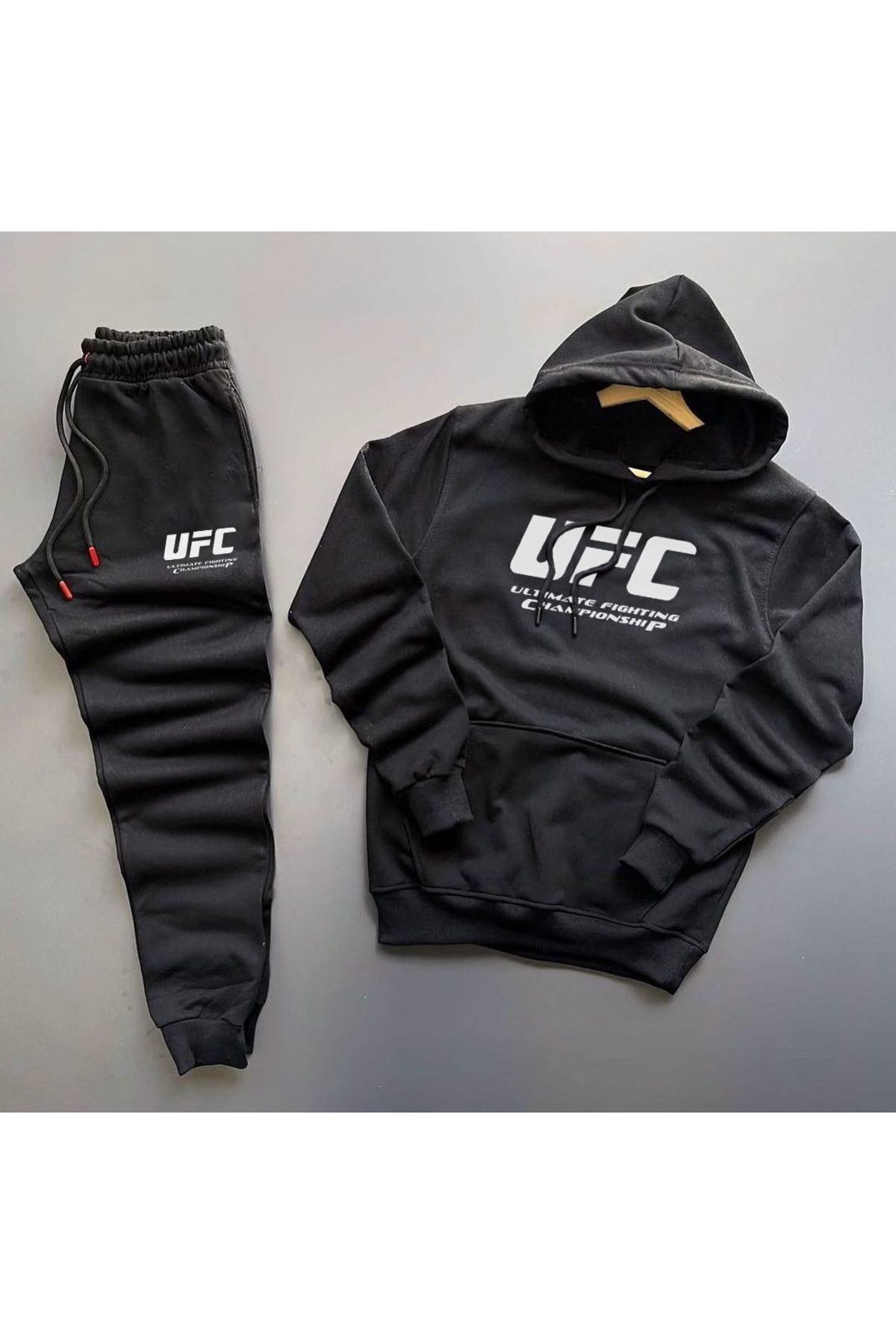 Pisa Art UFC Kanguru Sweatshirt Hoodie + Eşofman Kombin