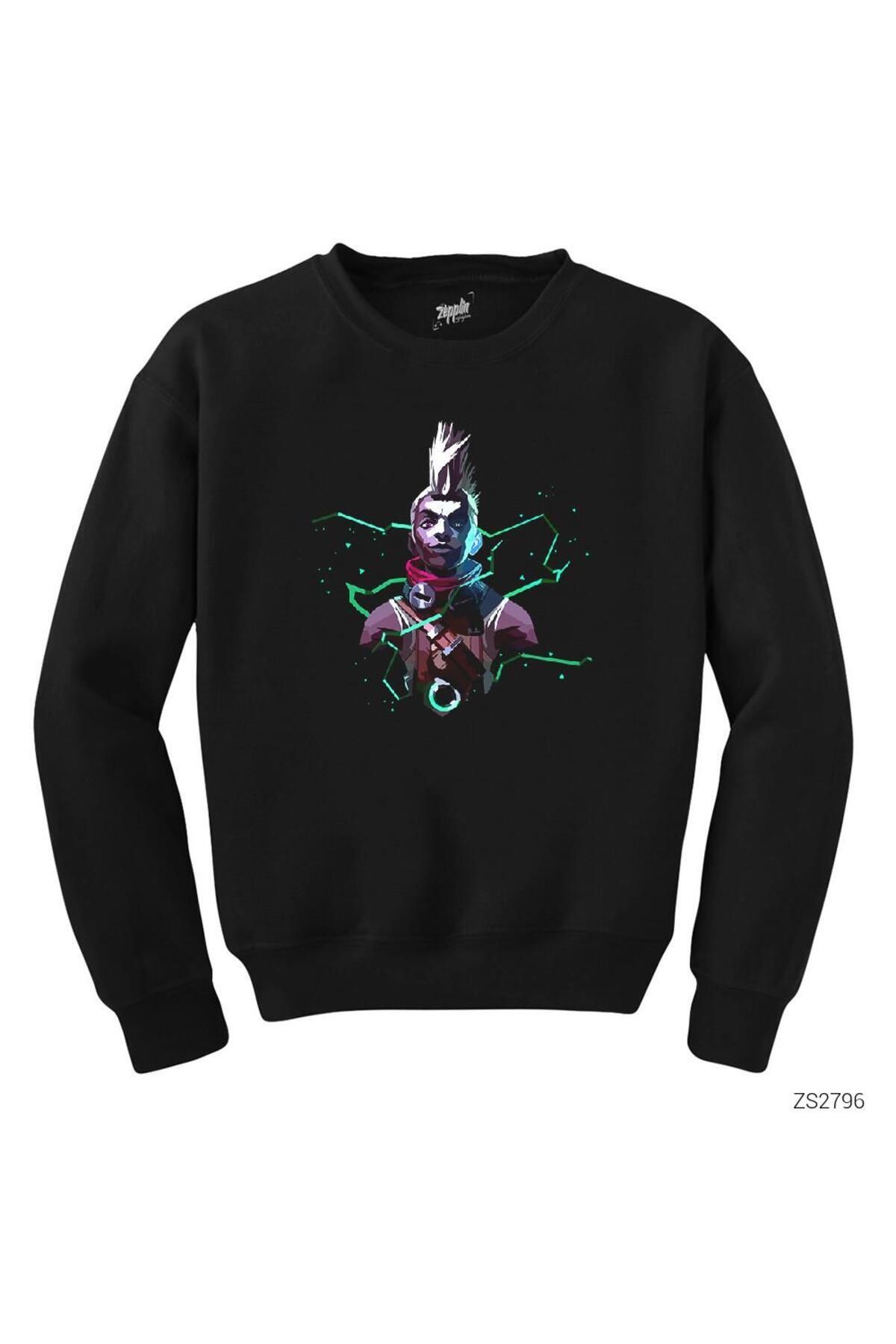 Pisa Art LoL Ekko Siyah Sweatshirt
