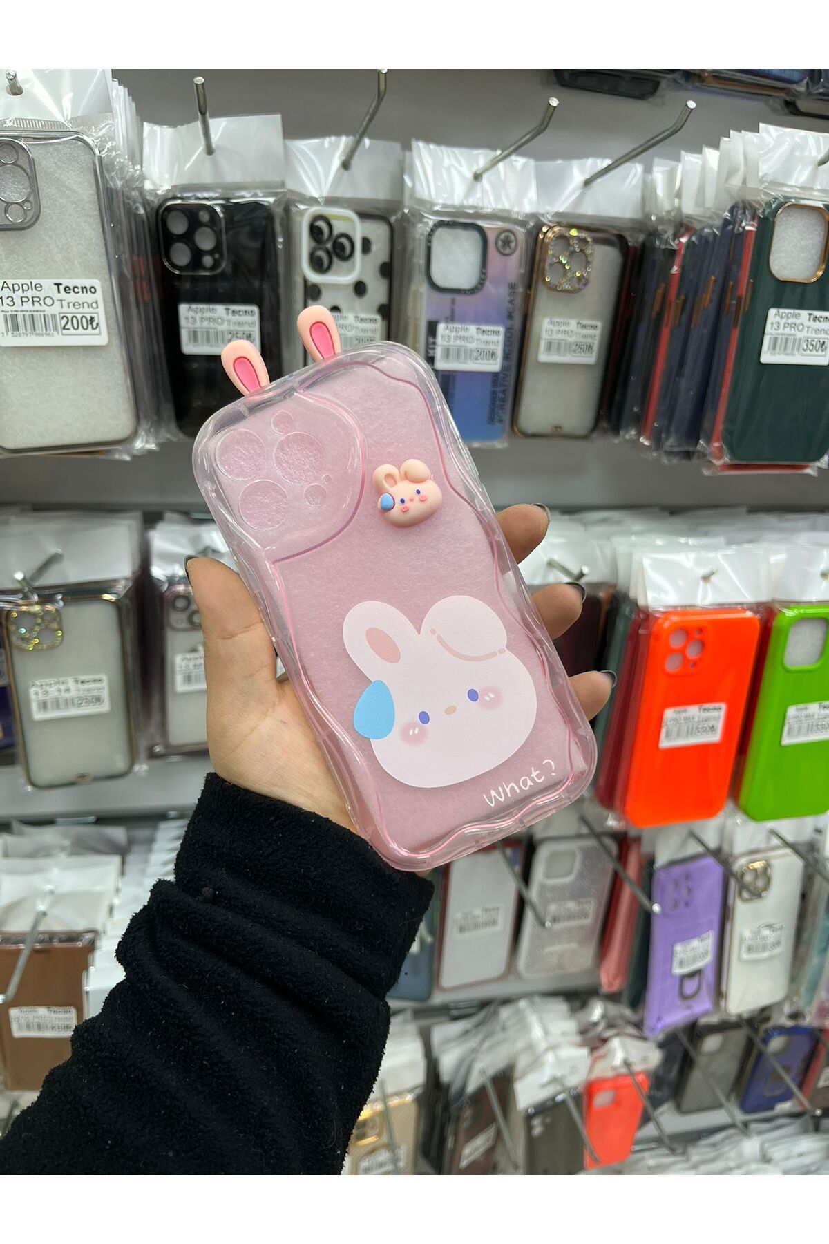 TECNOTREND Apple İphone 13 Pro Max 3D Desenli Kromi Silikon Kılıf