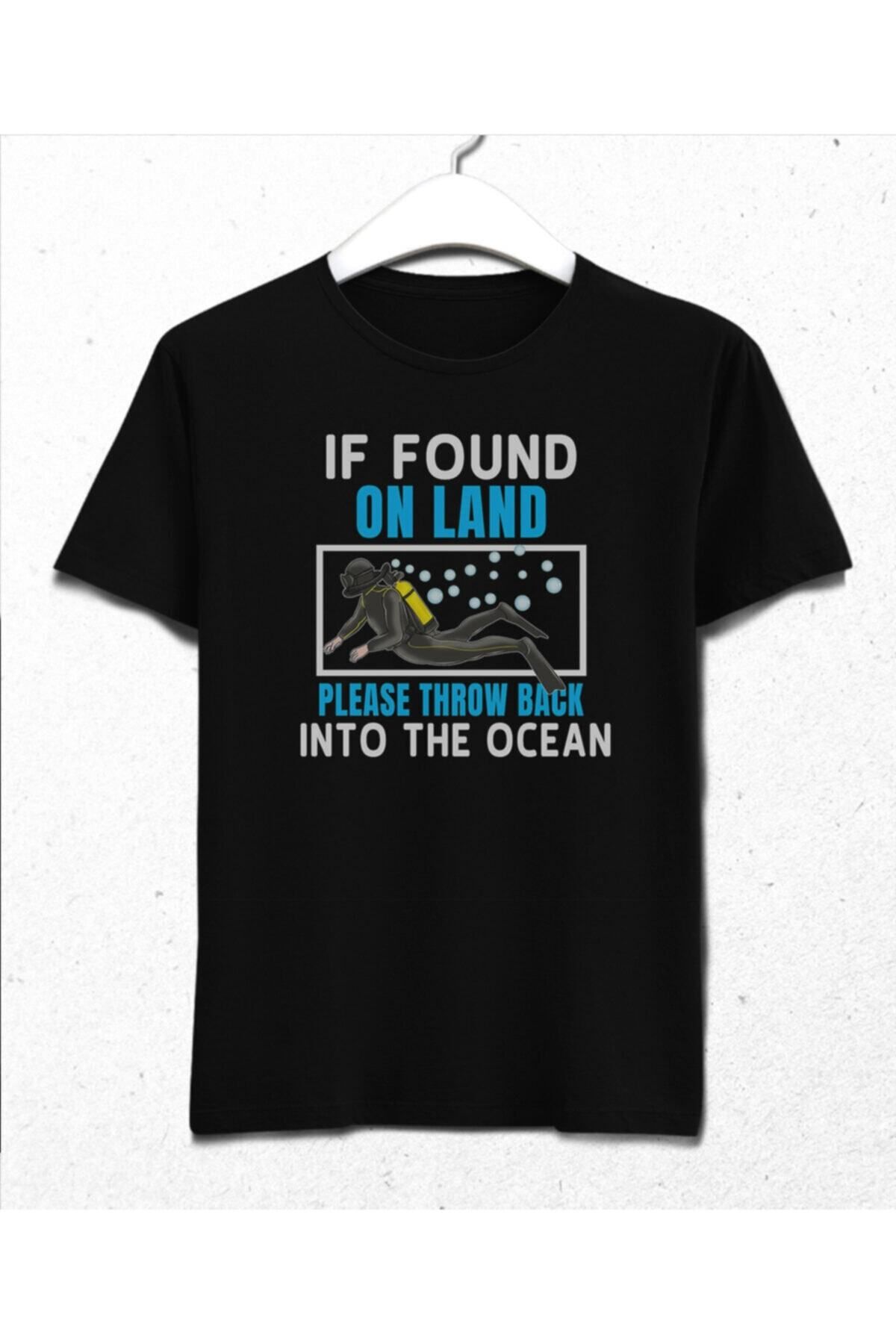 Pisa Art Into The Ocean Erkek Siyah Tişört